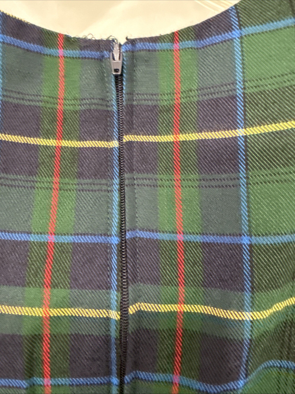 Vintage MHM Melissa Harper Dress 90’s Plaid Modest Scottish Pin Size 8