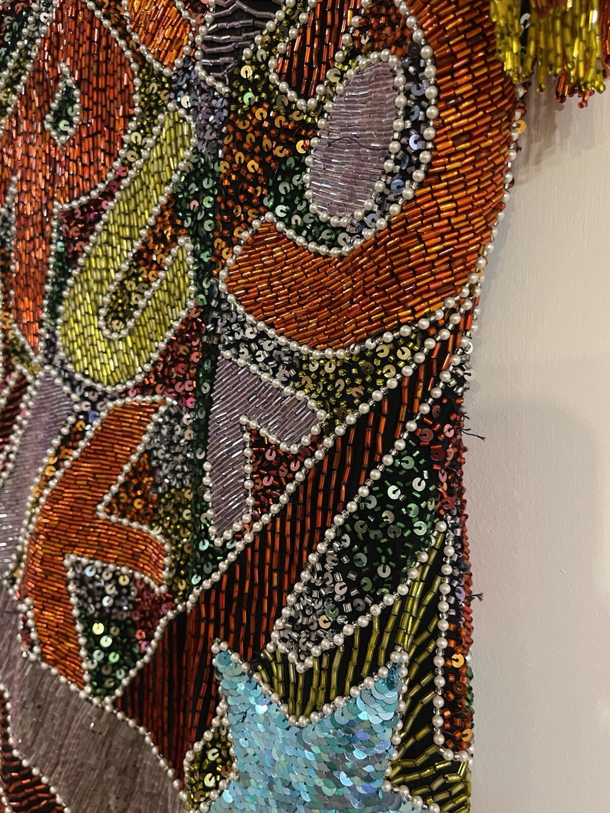 Vintage 80’s Designer Naeem Khan Riazee Nights Beaded Sequin Cocktail Dress