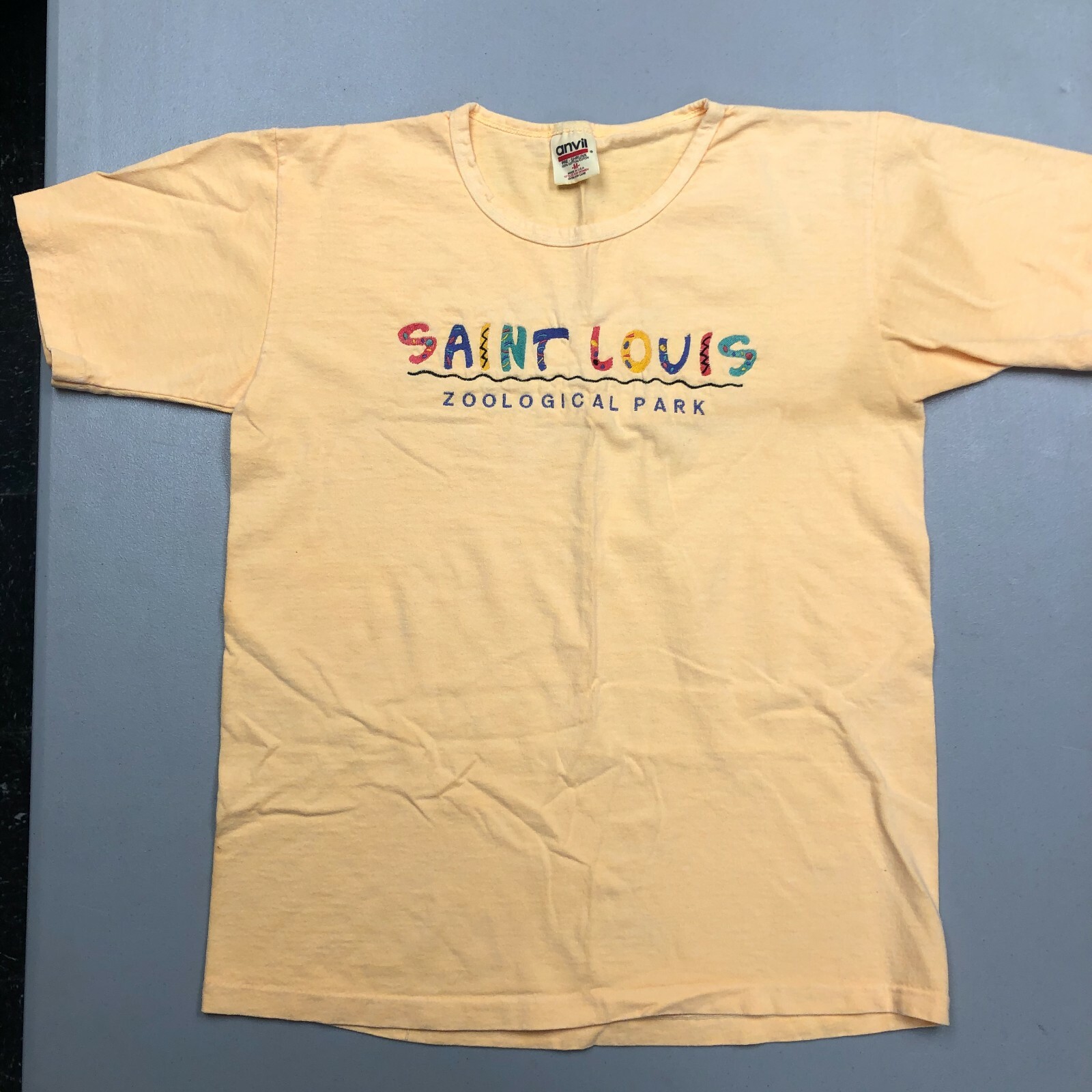 Vintage St Louis Zoological Park Embroidered Logo Single Stitch Medium T Shirt