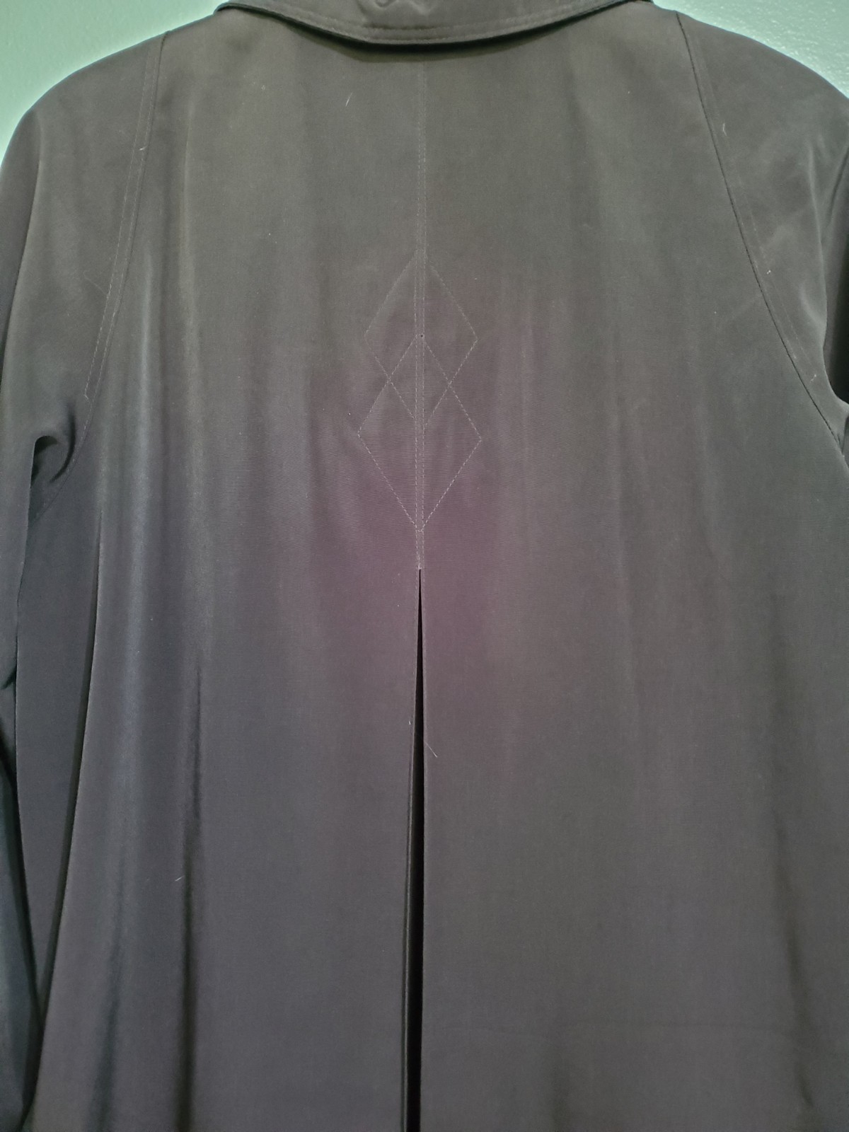Fleet Street Size 10 Ladies Vintage Rain Wear Black Trench Coat
