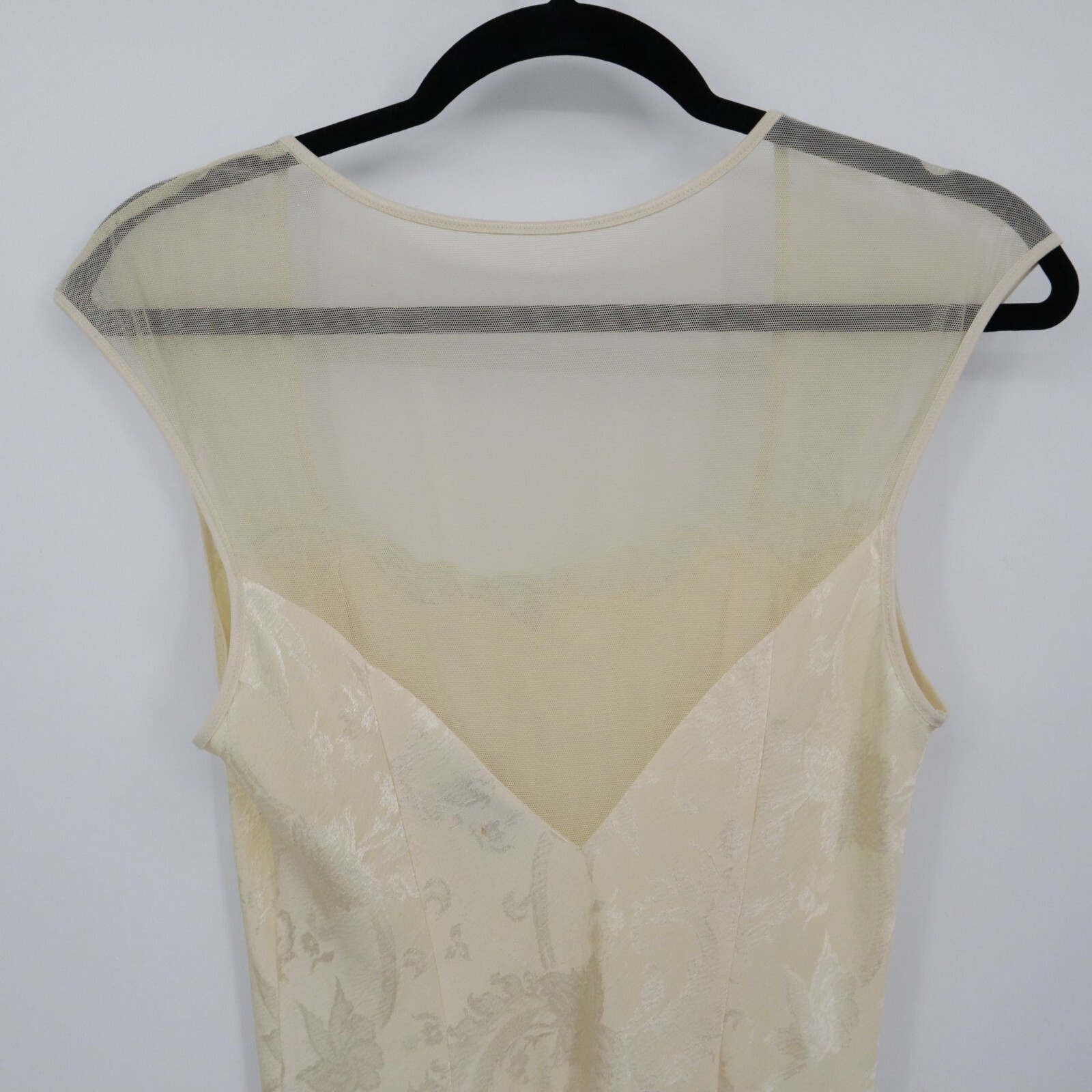 Victoria’s Secret Lace Slip Dress Women M Yellow Fairycore Y2K Coquette Vintage
