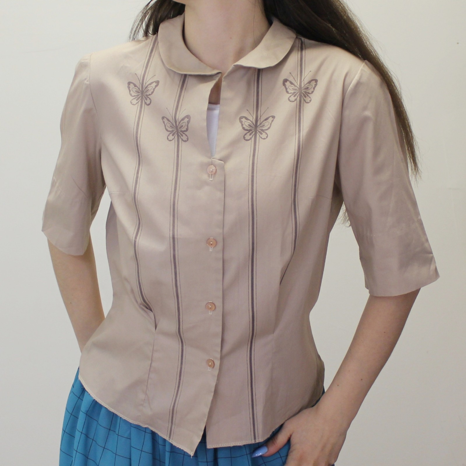 Vintage 50s Butterfly Blouse by Rosecrest