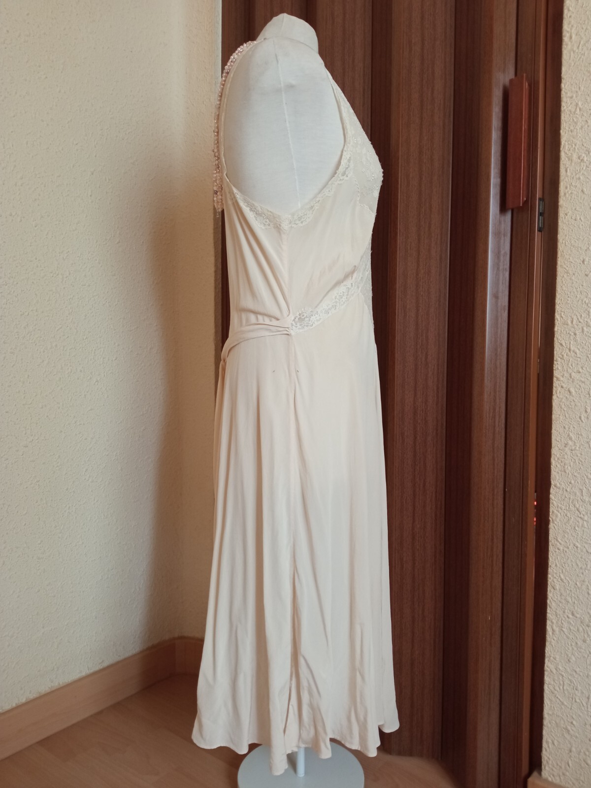 Vintage 1940s Bridal Silk Nightgown/Peignor Set – Honeymoon -S