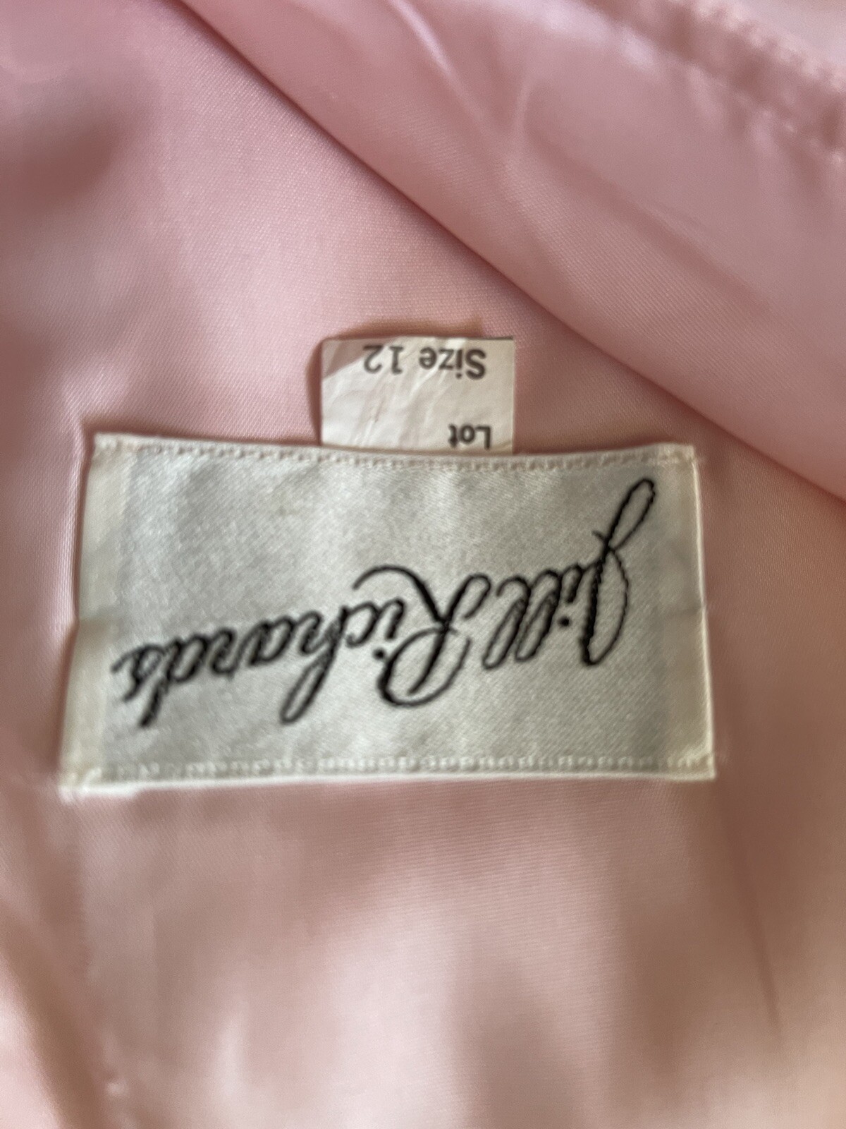 Vintage Jill Richards Pale Pink Chiffon Dress For Montaldos