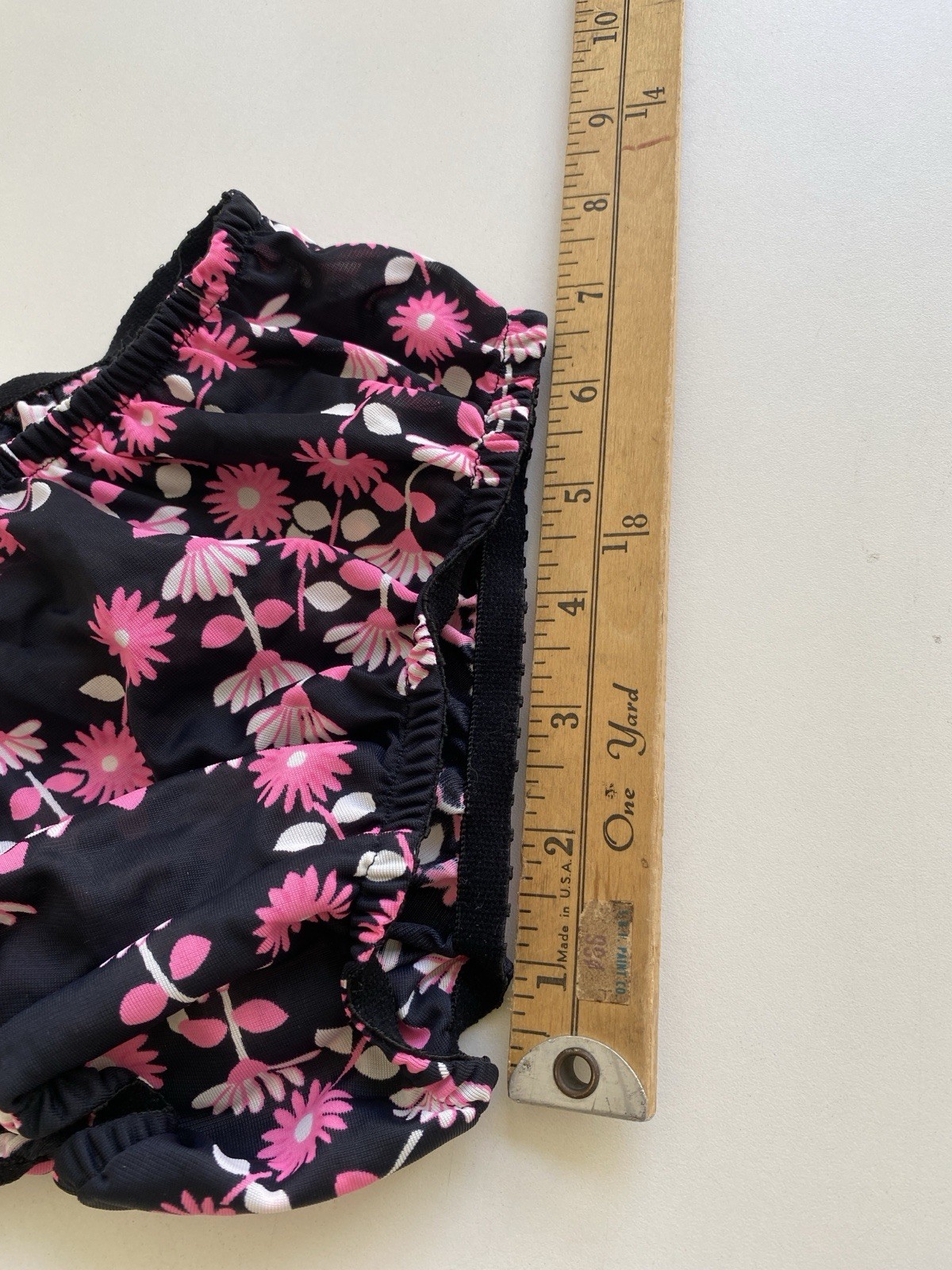 Vintage 60s Harrods 36 Satin Nightgown & Matching Panty Italy Black & Pink