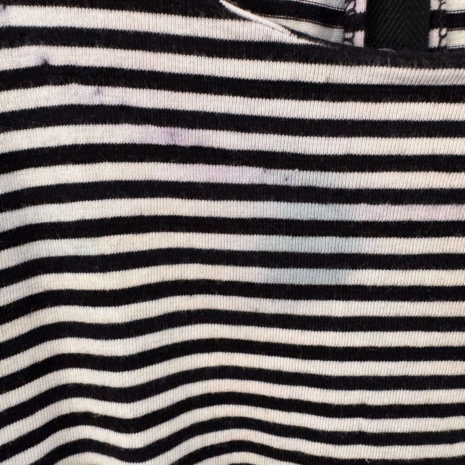 80s vtg BETSEY JOHNSON Black White PUNK LABEL Striped SNAPS Jumpsuit Catsuit S