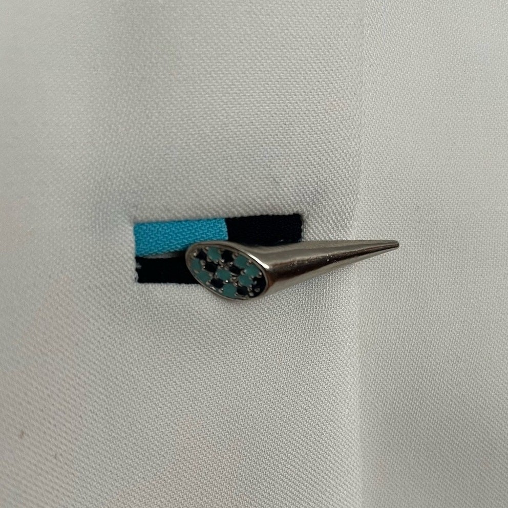 Vintage 80s Blazer colorful trim buttons Hana Class Made in Egypt 42 EU 6 US