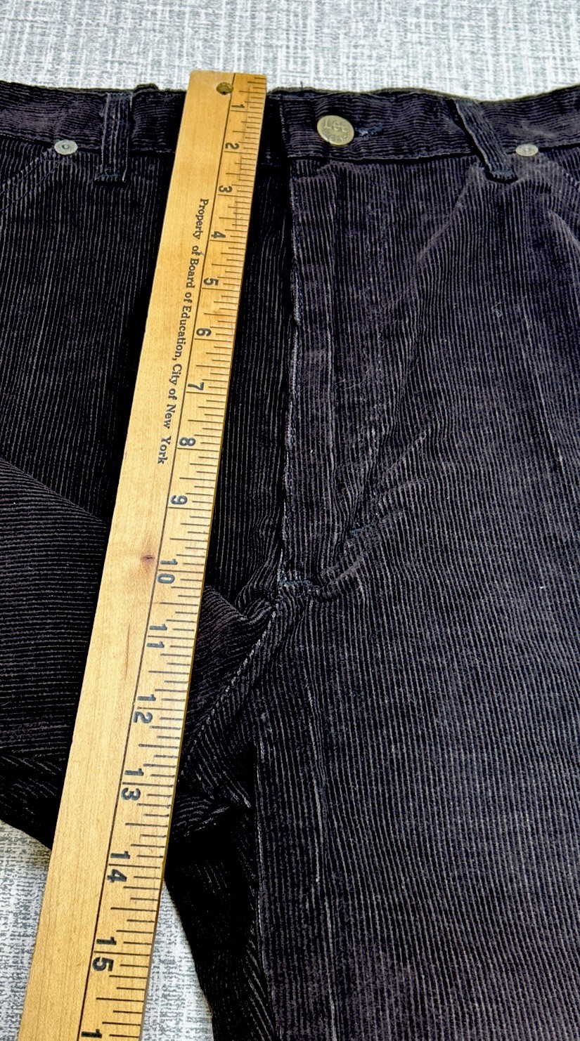Vintage USA Deadstock Lee Corduroy Pants Misses 16 Union Made Brown New Cowgirl
