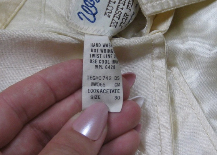 Vintage 70s Wrangler Shirt Womens (30) Satin Pearl Snap Western Cowgirl Floral