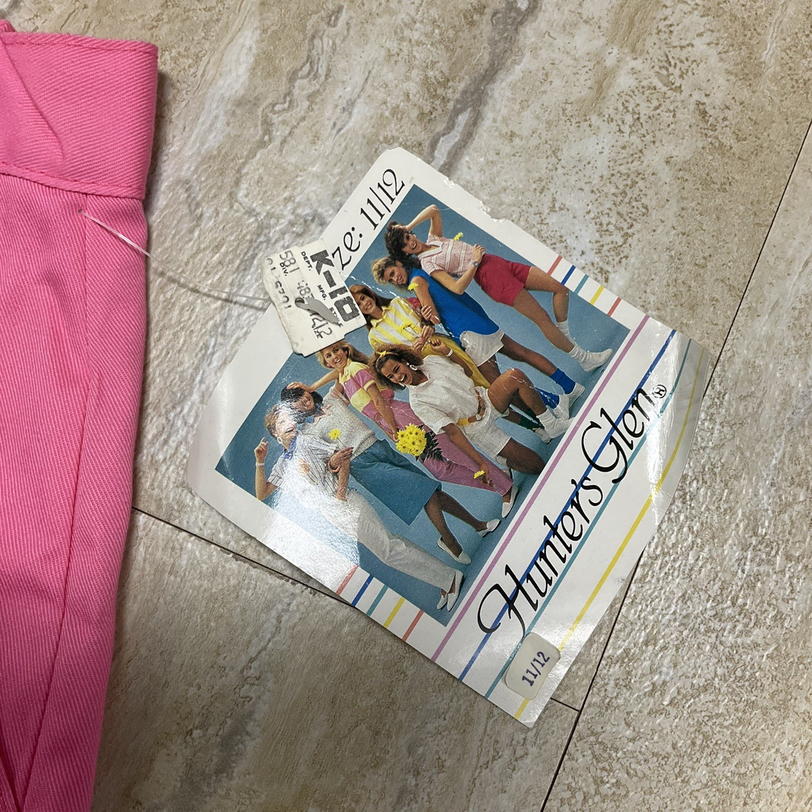 Vintage Hunters Glen Size 11/12 Pink High Waist Pleated Shorts 80s