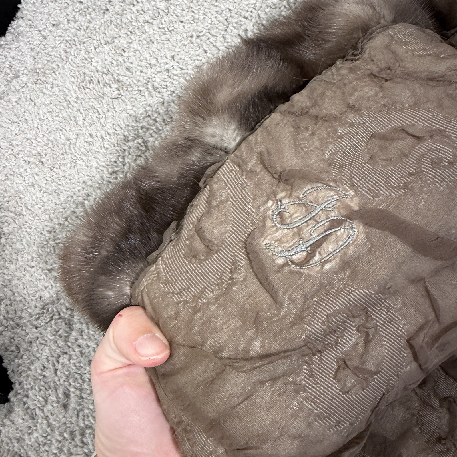 Vintage 1960s 70s Fur Genuine Mink Fur Coat Salon Old Money Mob Size S/M