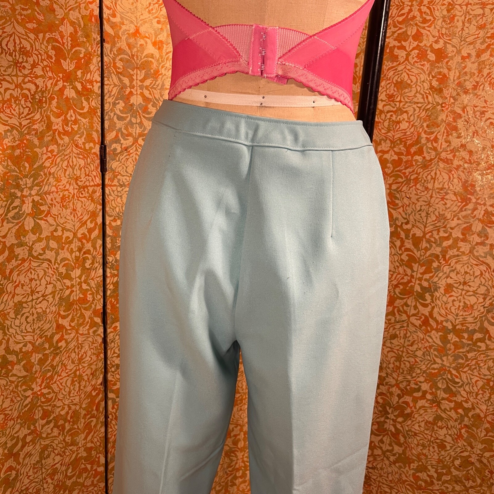 Vintage Levi’s BEND OVER Pants Aqua Tapered Stretch Trouser 28 x 26