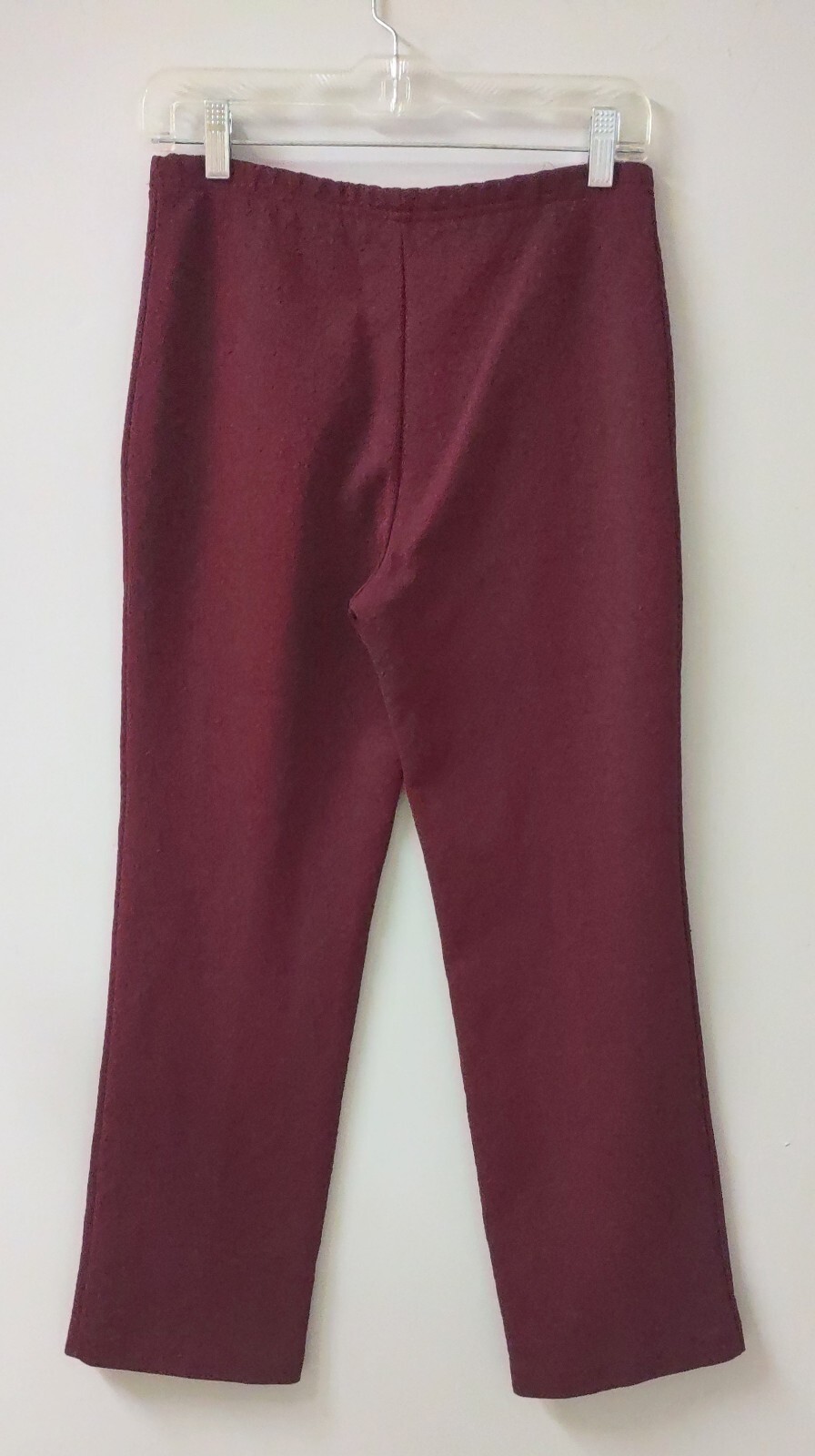 Vintage 60’s Sears Roebuck Burgundy Textured Perma-Prest Polyester Pants S