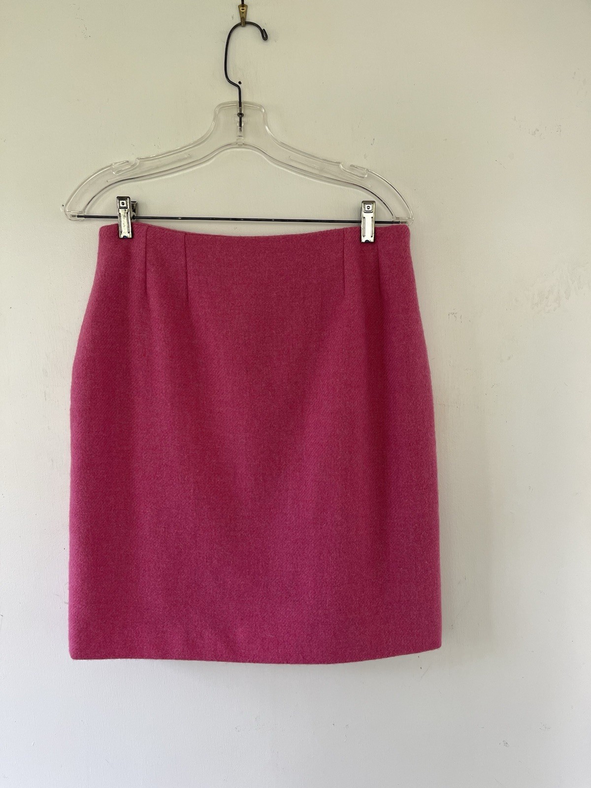 Christian Dior Vintage 1998 John Galliano Pink Wool Skirt Rose Floral Silk