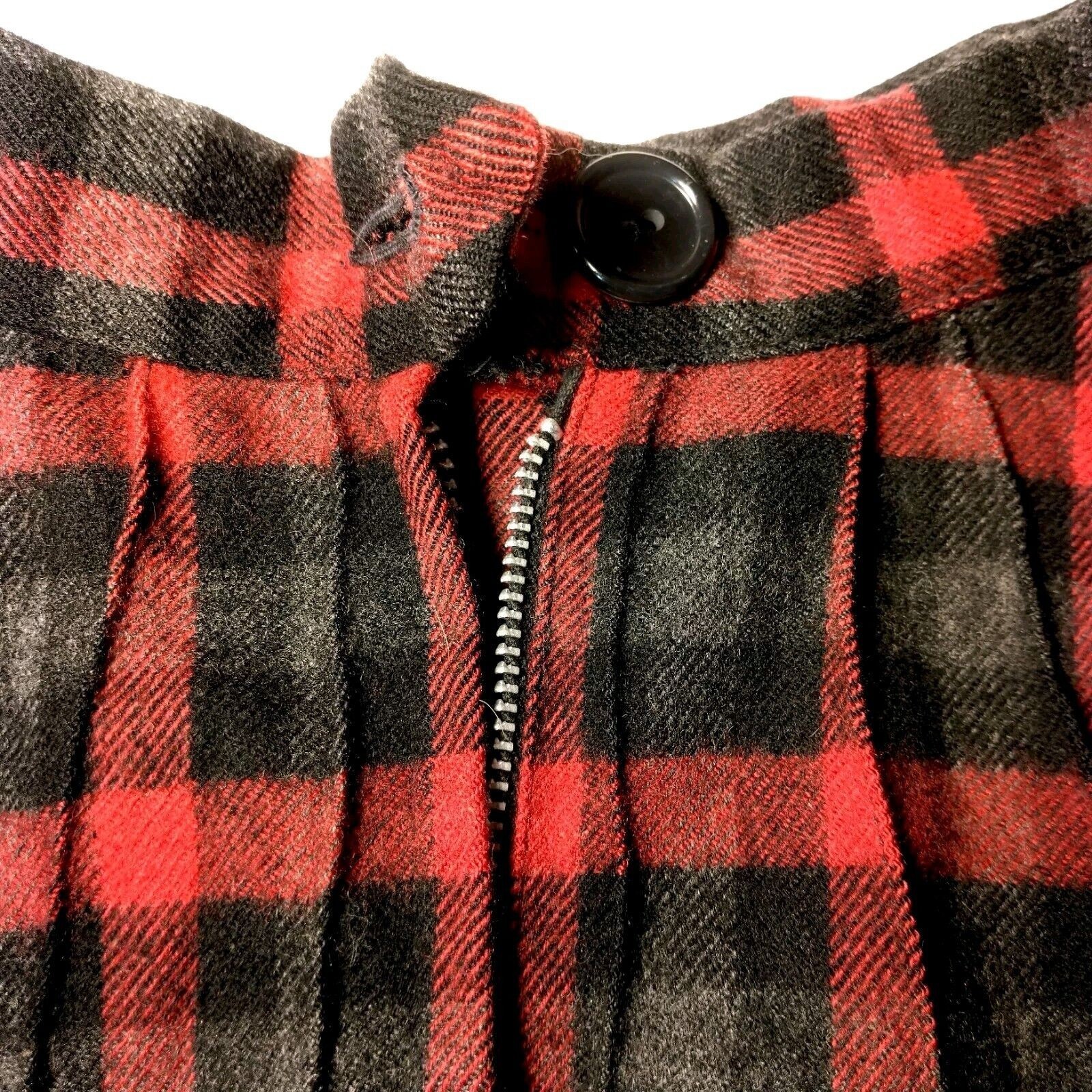 Vintage 1950s Skirt Suit Moordale XS Blazer Skirt Red Gray Virgin Wool