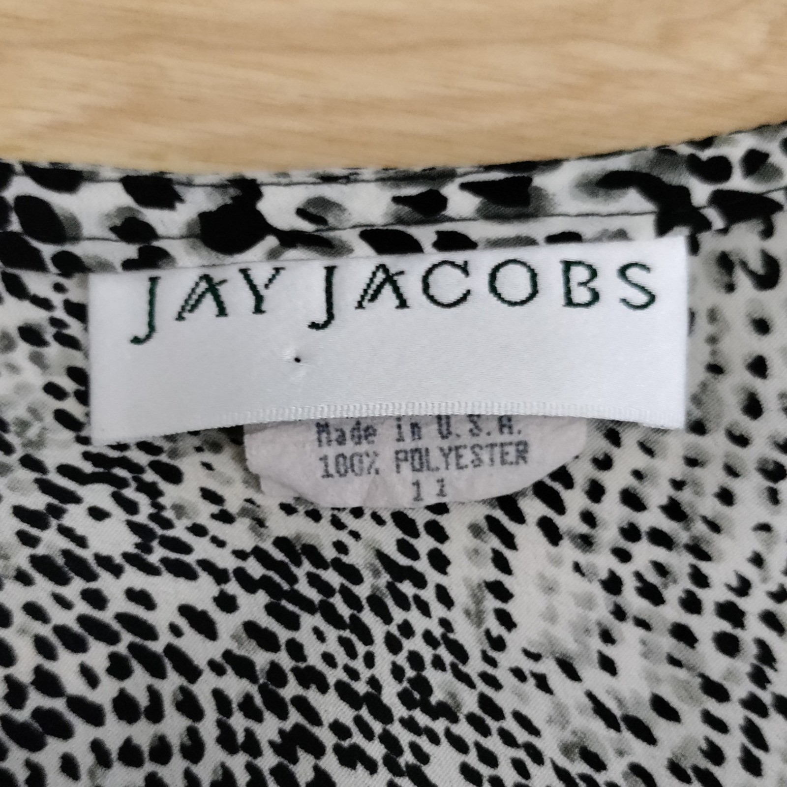 Jay Jacobs Vintage 90s Snakeskin Print Maxi Dress Grey Black Sleeveless Size 11