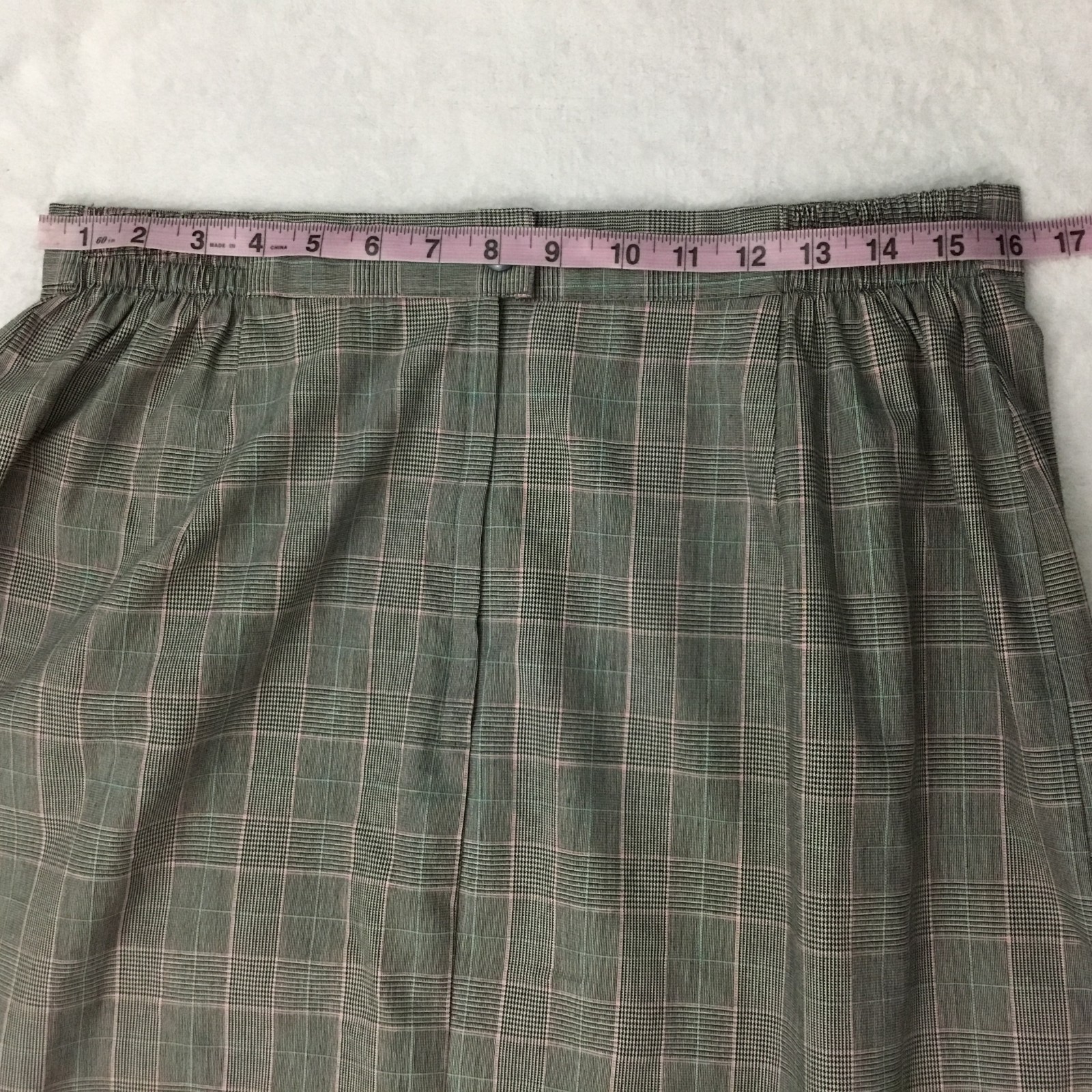 Vintage 80’s Casablanca II Union Made Plaid Checkered Skirt
