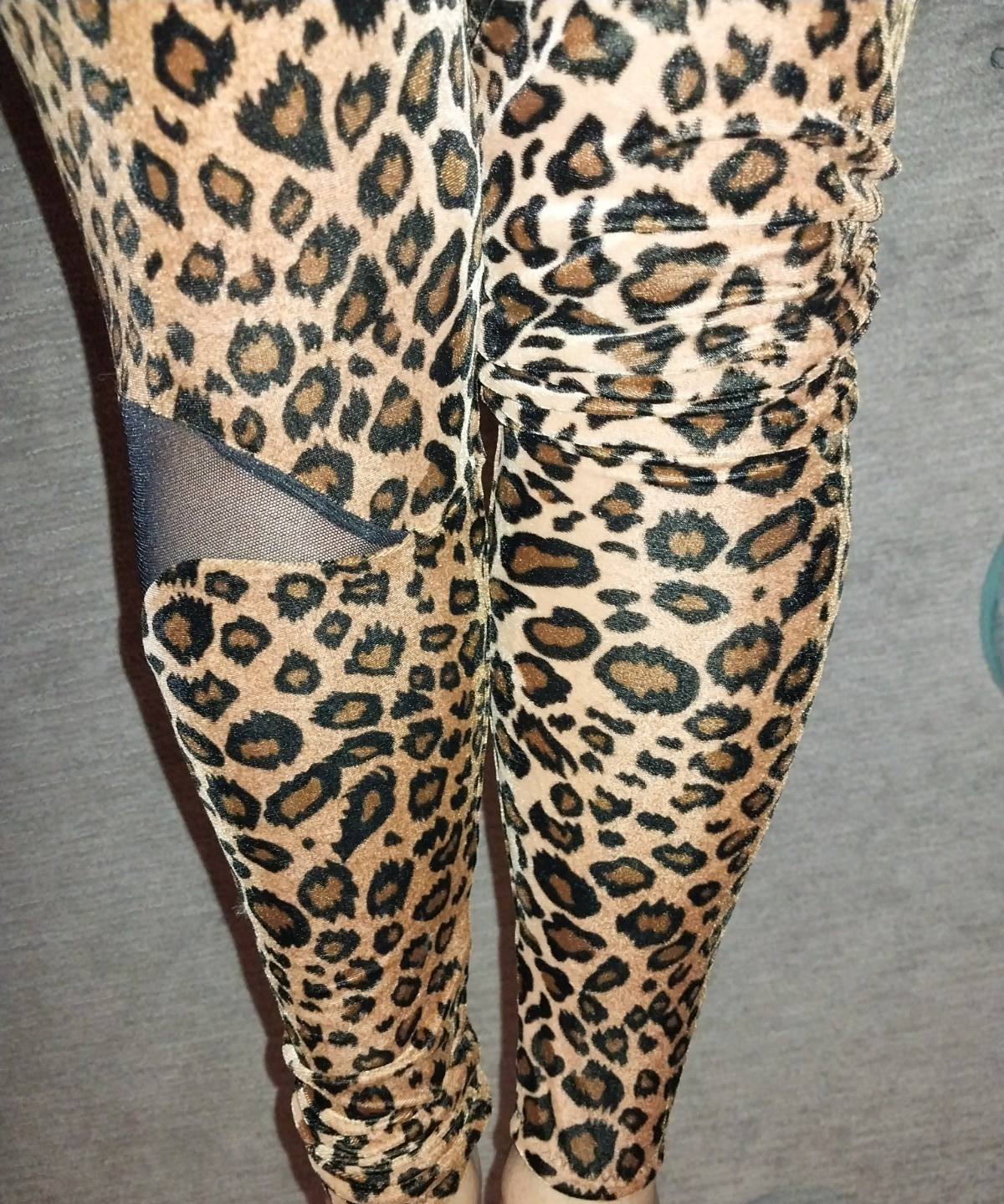 VTG 80S CAT PANTS OPAQUE INSERTS SHEER SPANDEX SKINNY LEG SCARCE S M L NOS