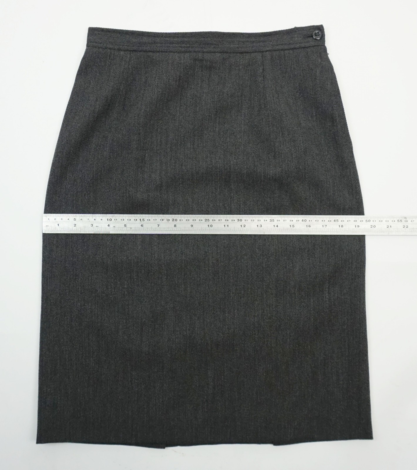 vintage 1990s SKIRT hungaro solo donna paris grey wool size M
