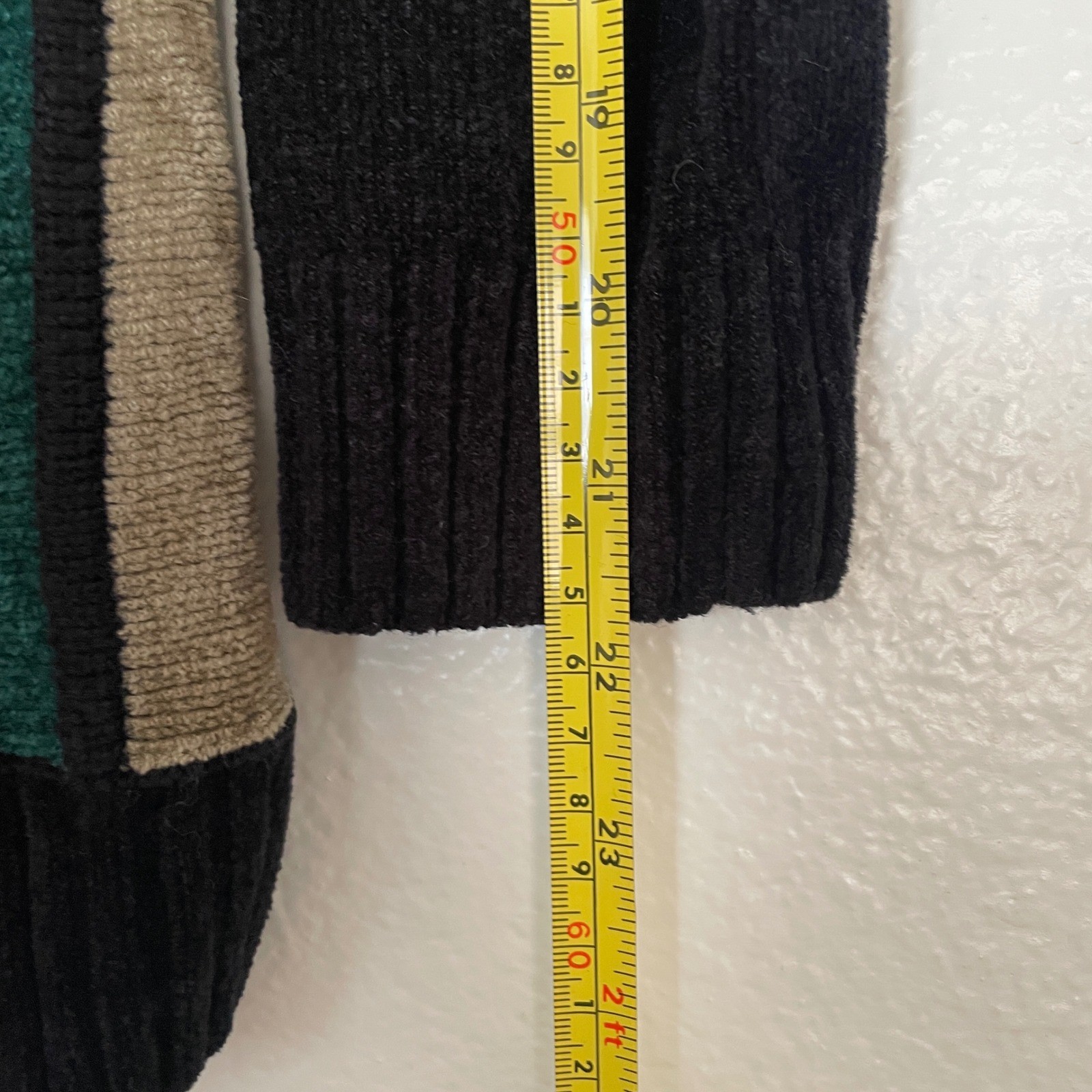 Vintage Rochelle California Colorblock Geometric Knit Sweater Medium USA