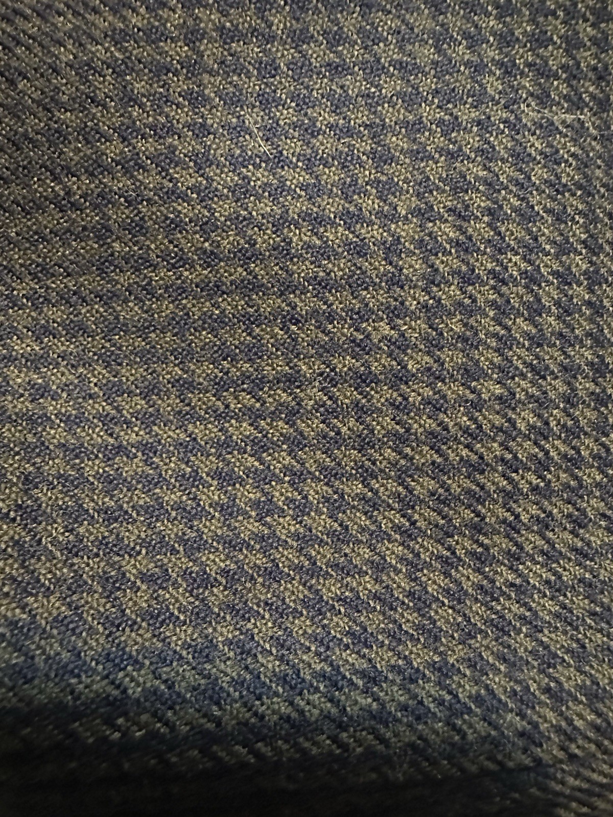 Vintage Alanni by Donnybrook blue & green houndstooth trousers Size 12 100% Wool