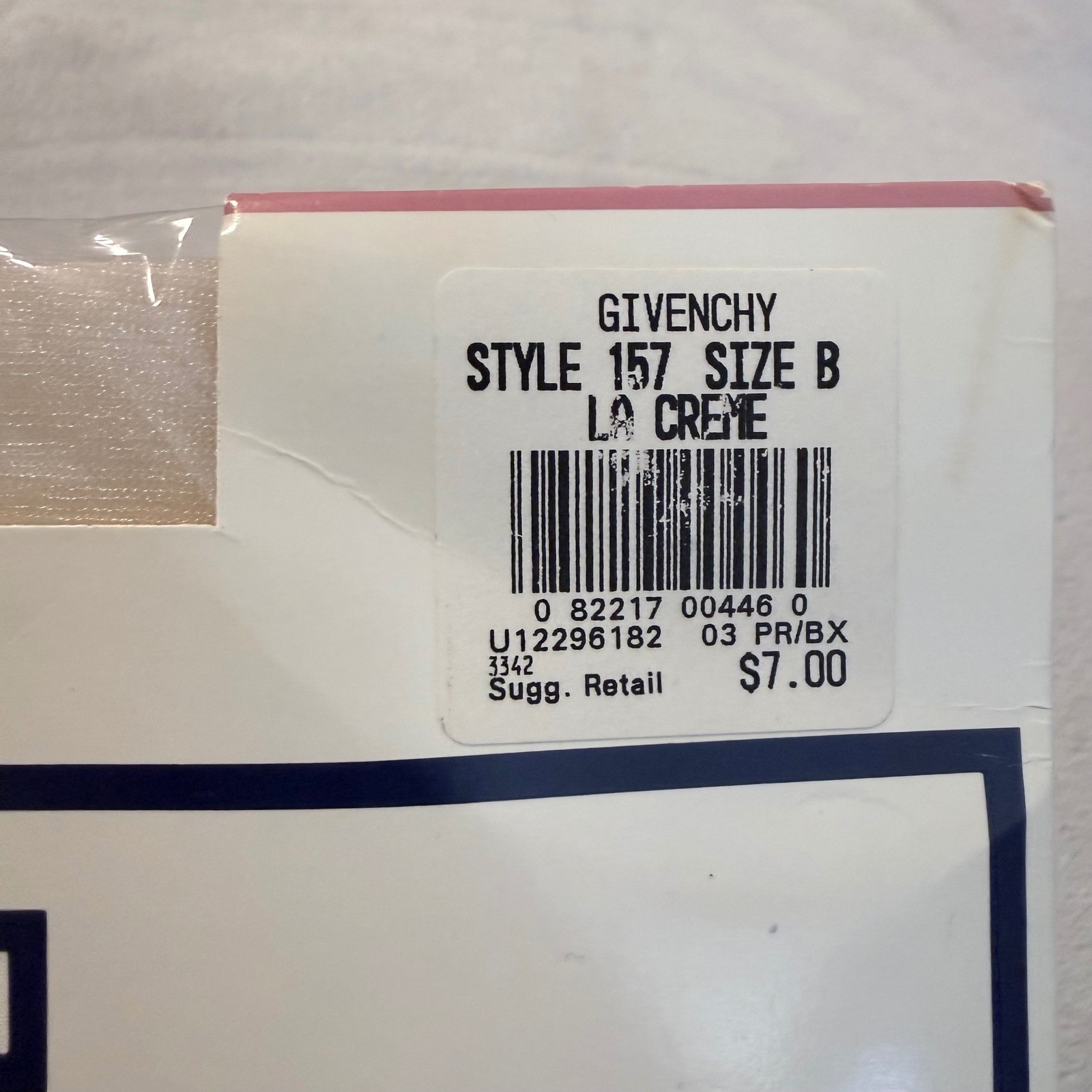 Givenchy Body Gleamers Pantyhose Size B La Creme VTG NOS