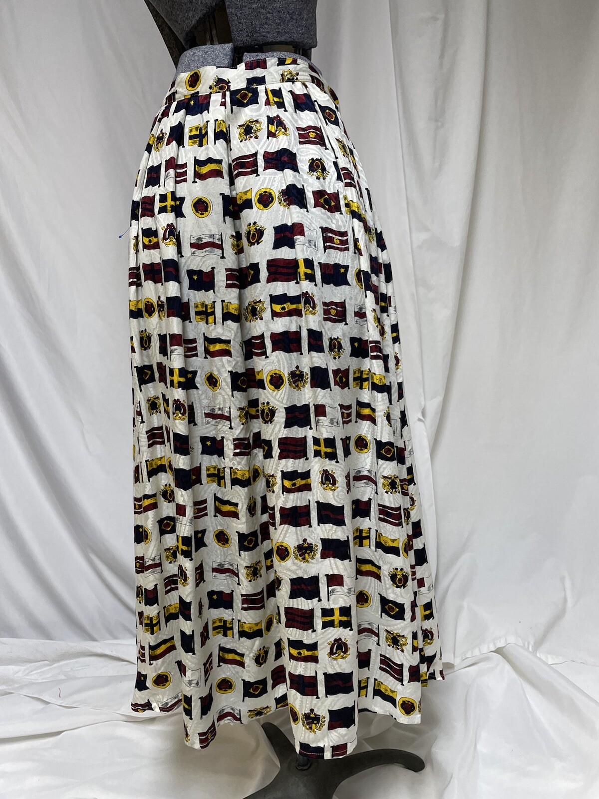 NEW JG Hook Skirt Size S Lord And Taylor 28X33 Maxi Long Pleated Vintage 80s $98