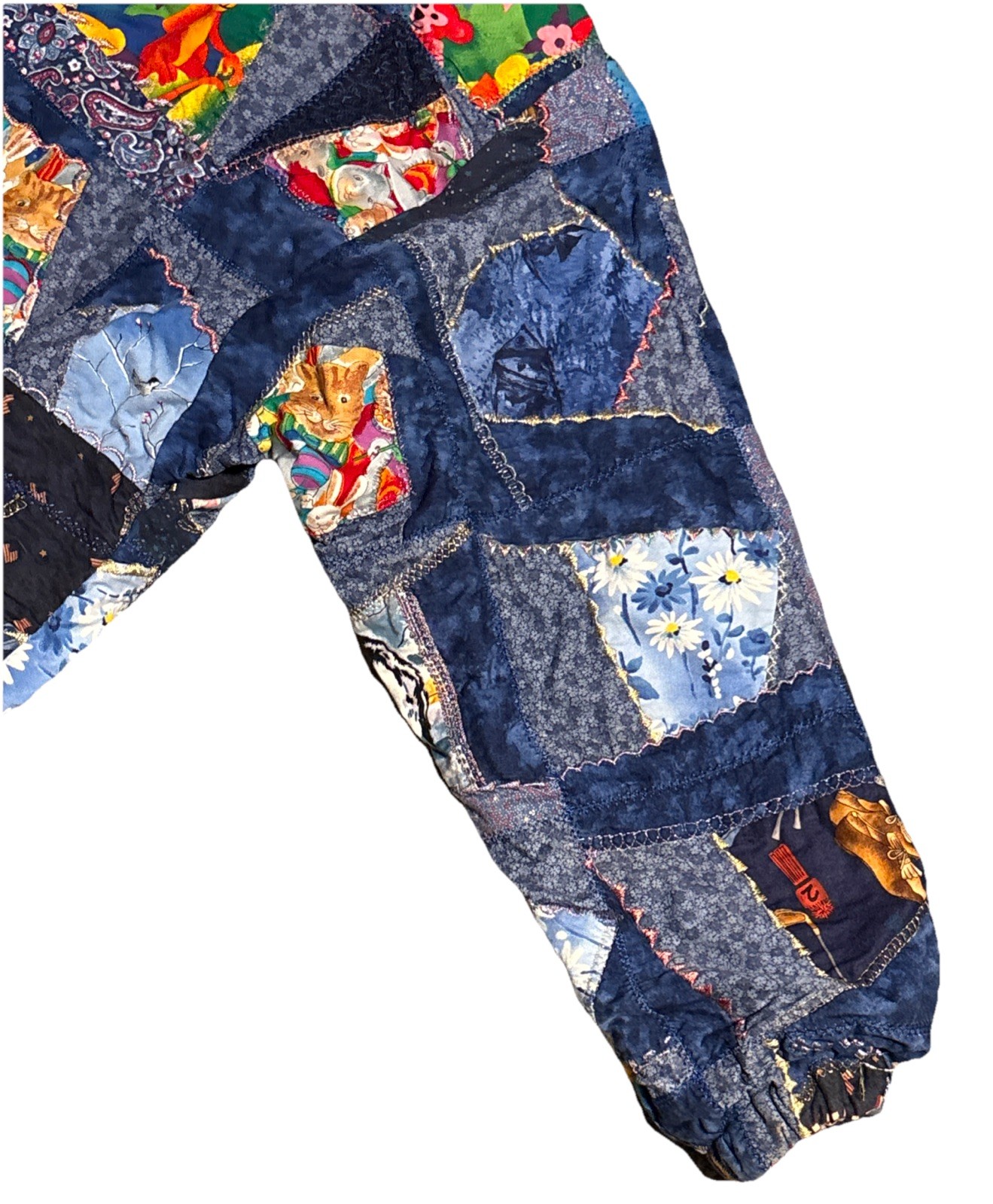 Vintage patchwork quilted coat, Bohemian/Crazy Quilt Style Pre-owned M/L? Women