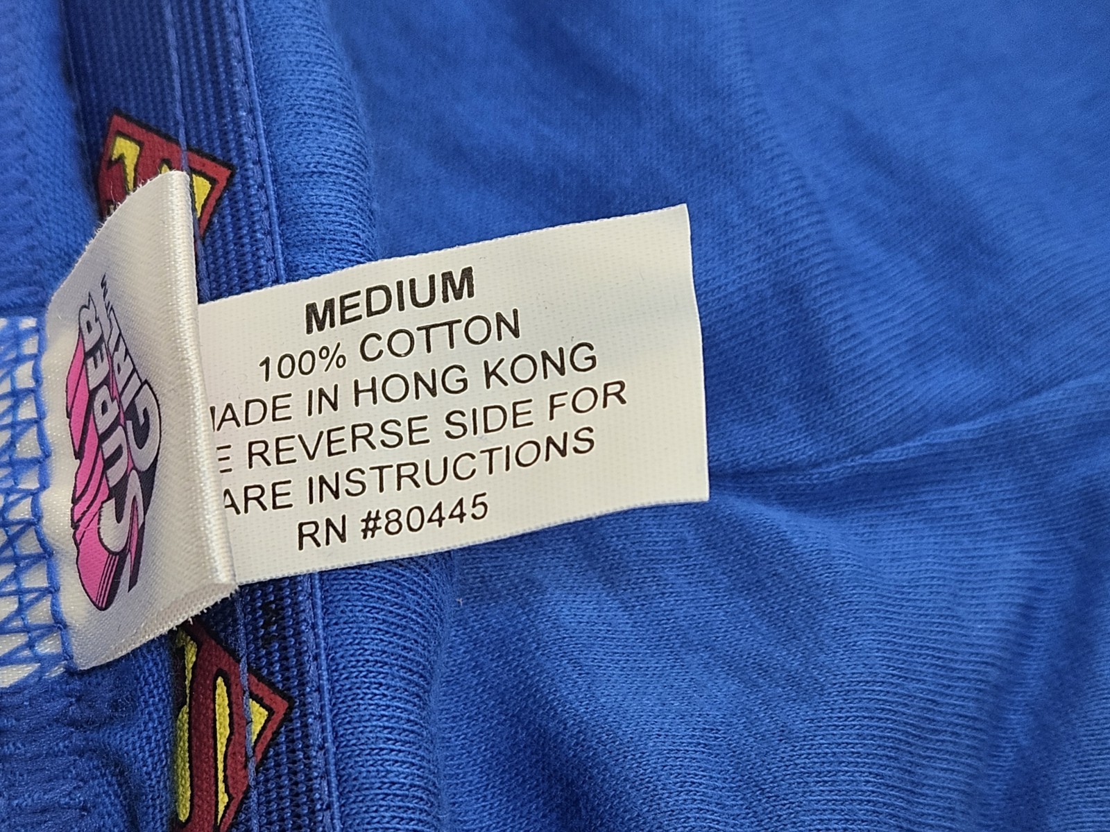 SuperGirl Intimates Women’s Hipster 100% Cotton Panties Sz: MEDIUM Color: BLUE