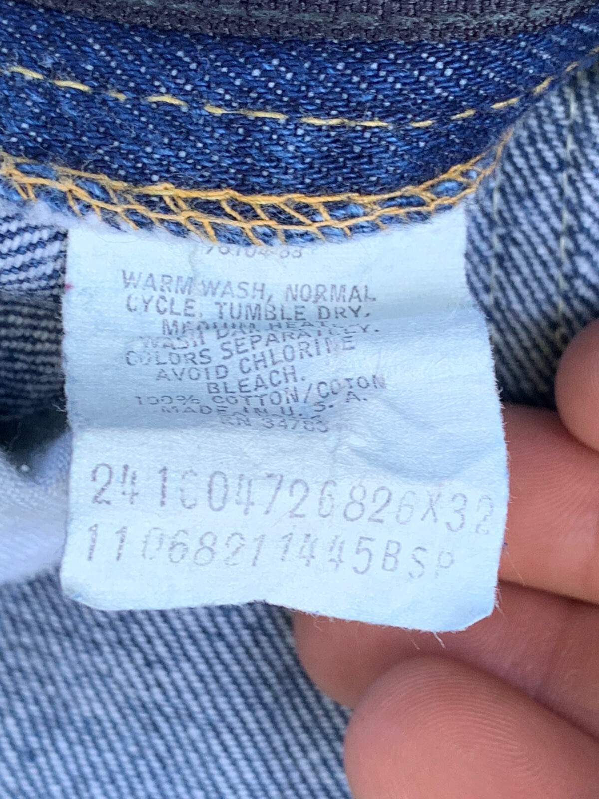Lee Riders USA Denim Jeans talon 42 zipper vintage blue