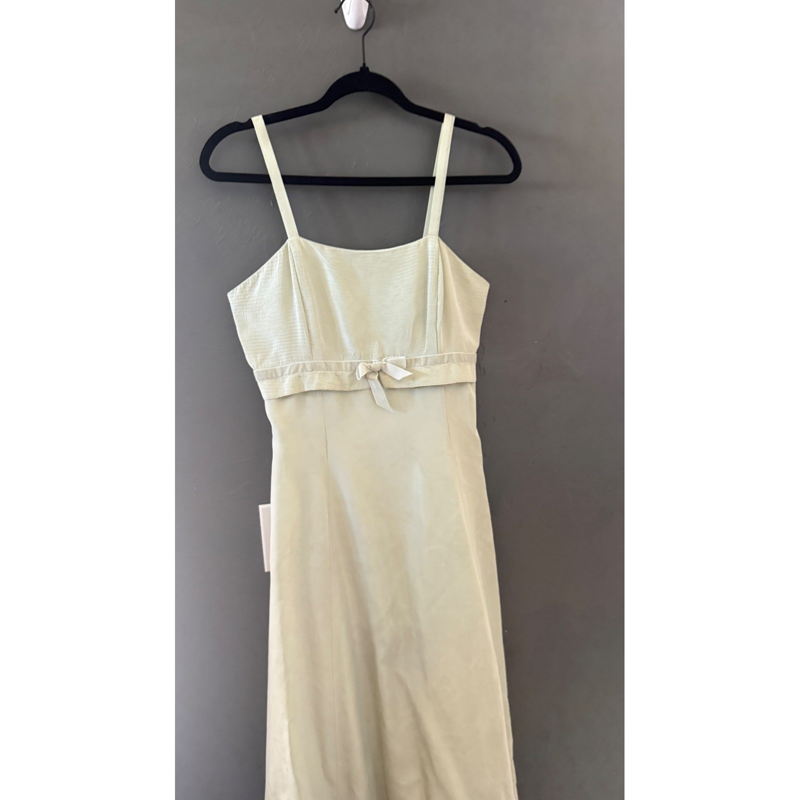 Vintage Jessica McClintock Gunne Sax Vintage Green Maxi Dress Wedding 7/8
