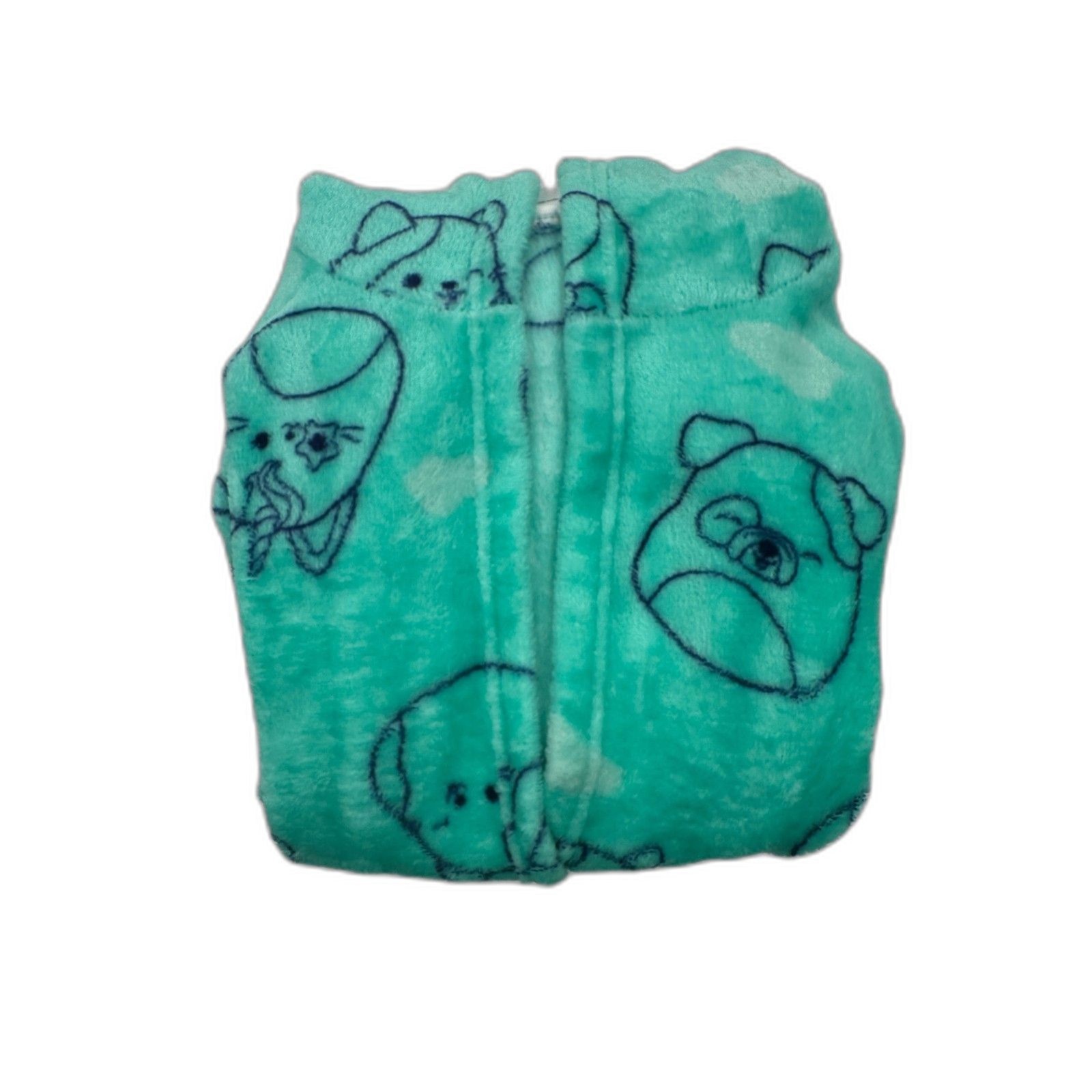 Squishmallow Bath Robe for Kids w/Hood & Cord Pockets SZ M Graphic Robe Green