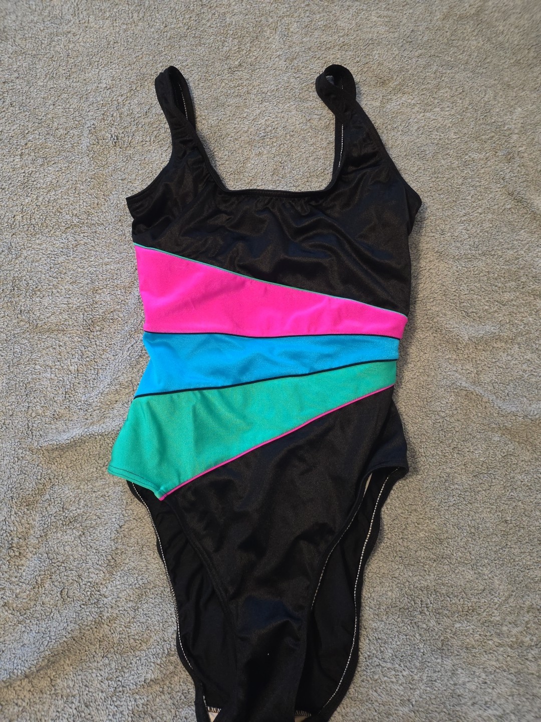 Vintage 80s Avon Fashions Size 10T Women’s Swimsuit Neon One Peice