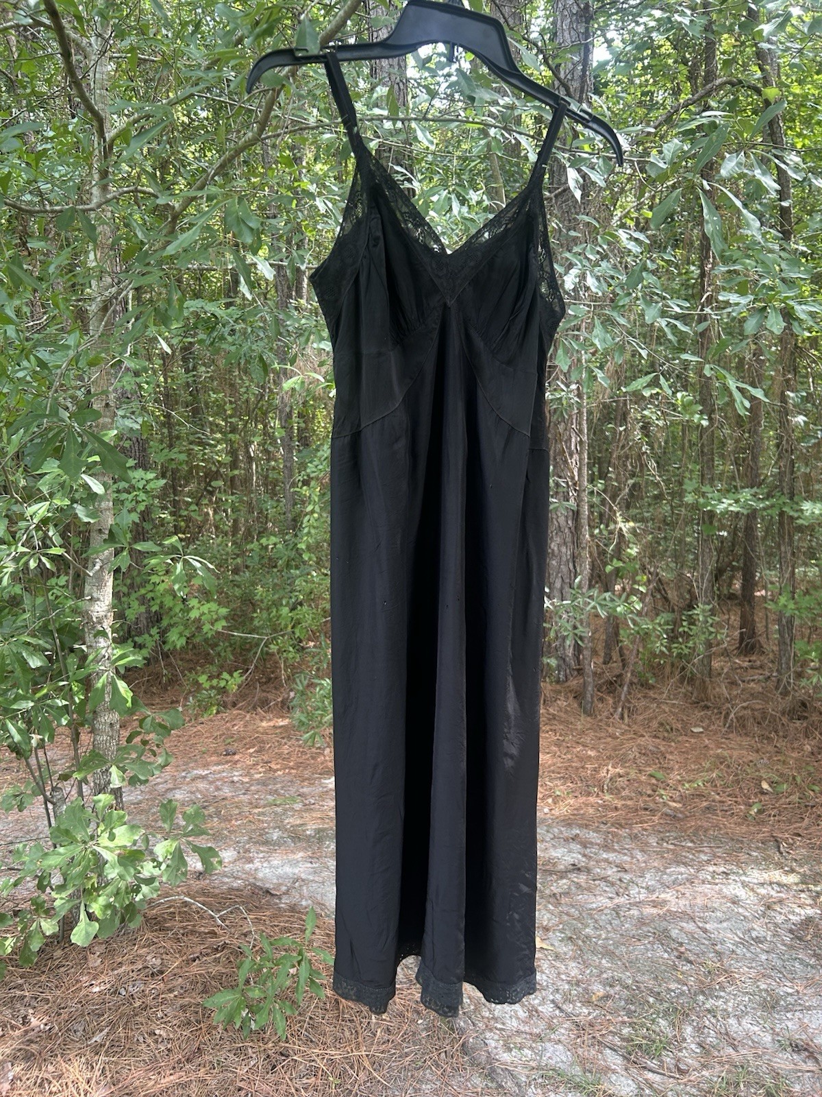 Vintage 1940/50’s Miss Elaine Precisionals Liquid Rayon Tricot in Black Size-S