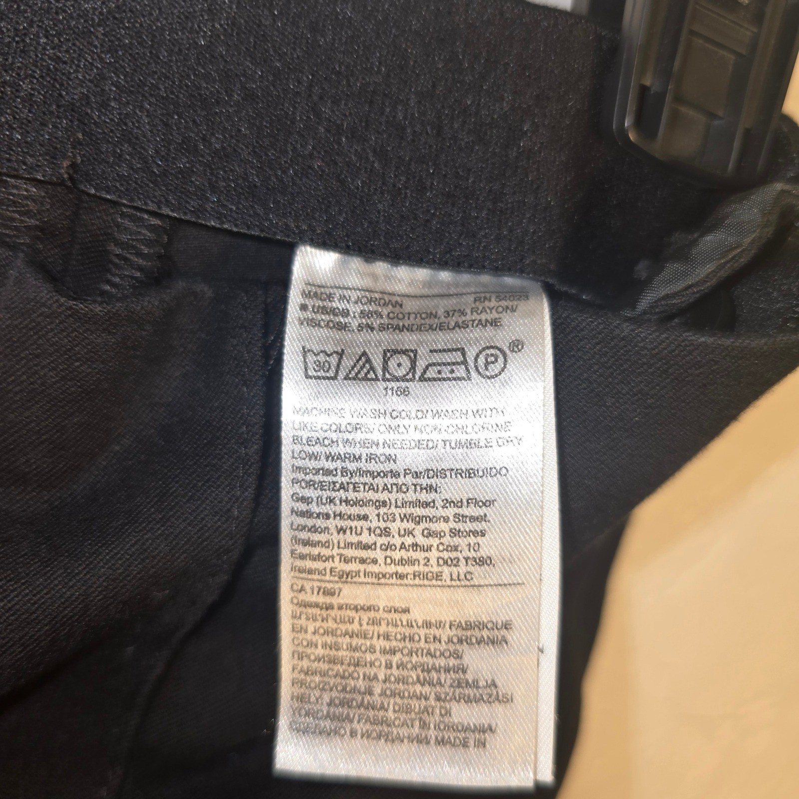 Banana Republic Sloan Skinny Pants Black Side Zip Ankle Zip Petite 6P 1186
