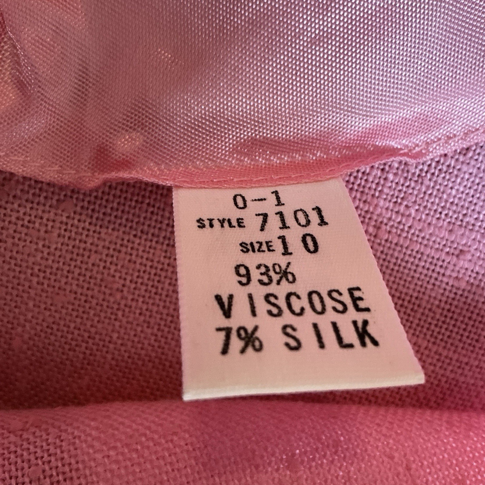 60s VTG Judy Wayne Pink Silk Viscose Dress Stripe Tweed Jacket Set Size 10 #39D7