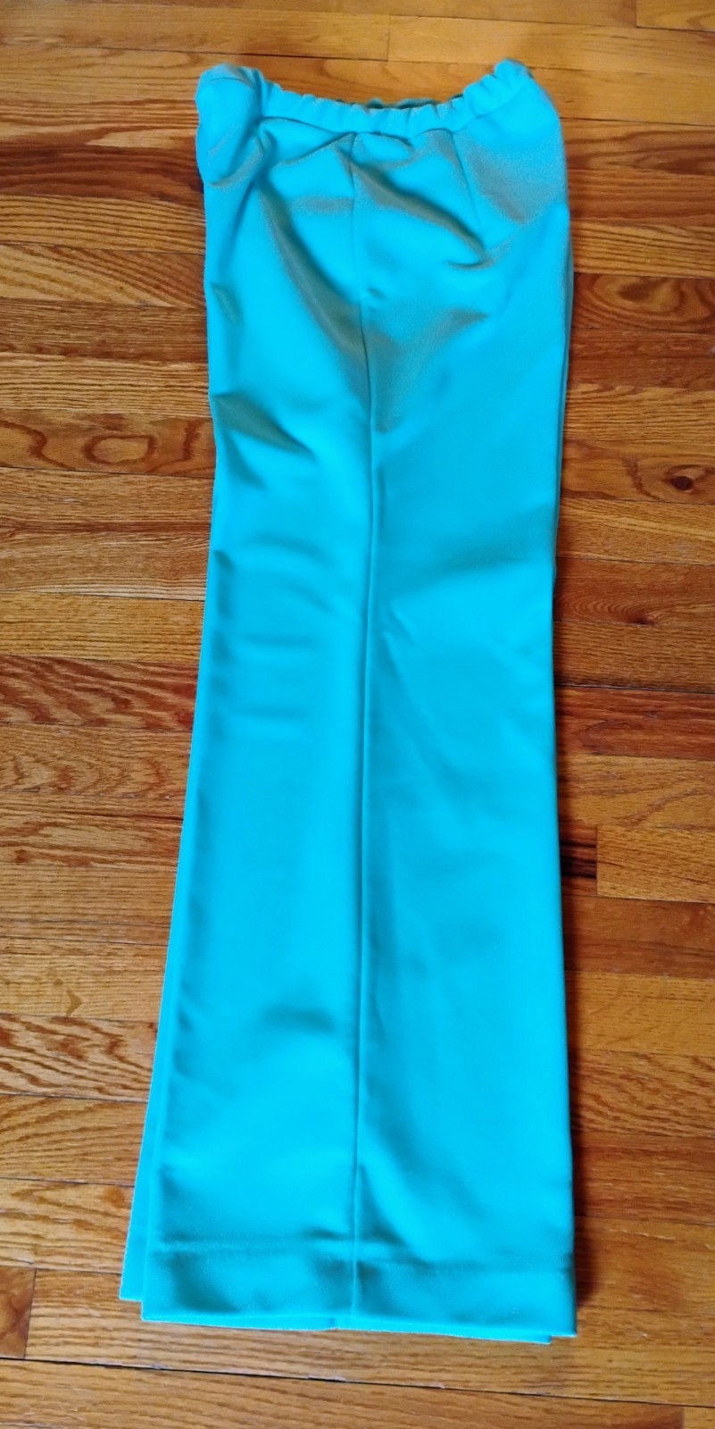 VTG 60’s „Devon” Sea Foam Green Double Knit Poly Mod Bell Bottom Pants Suit