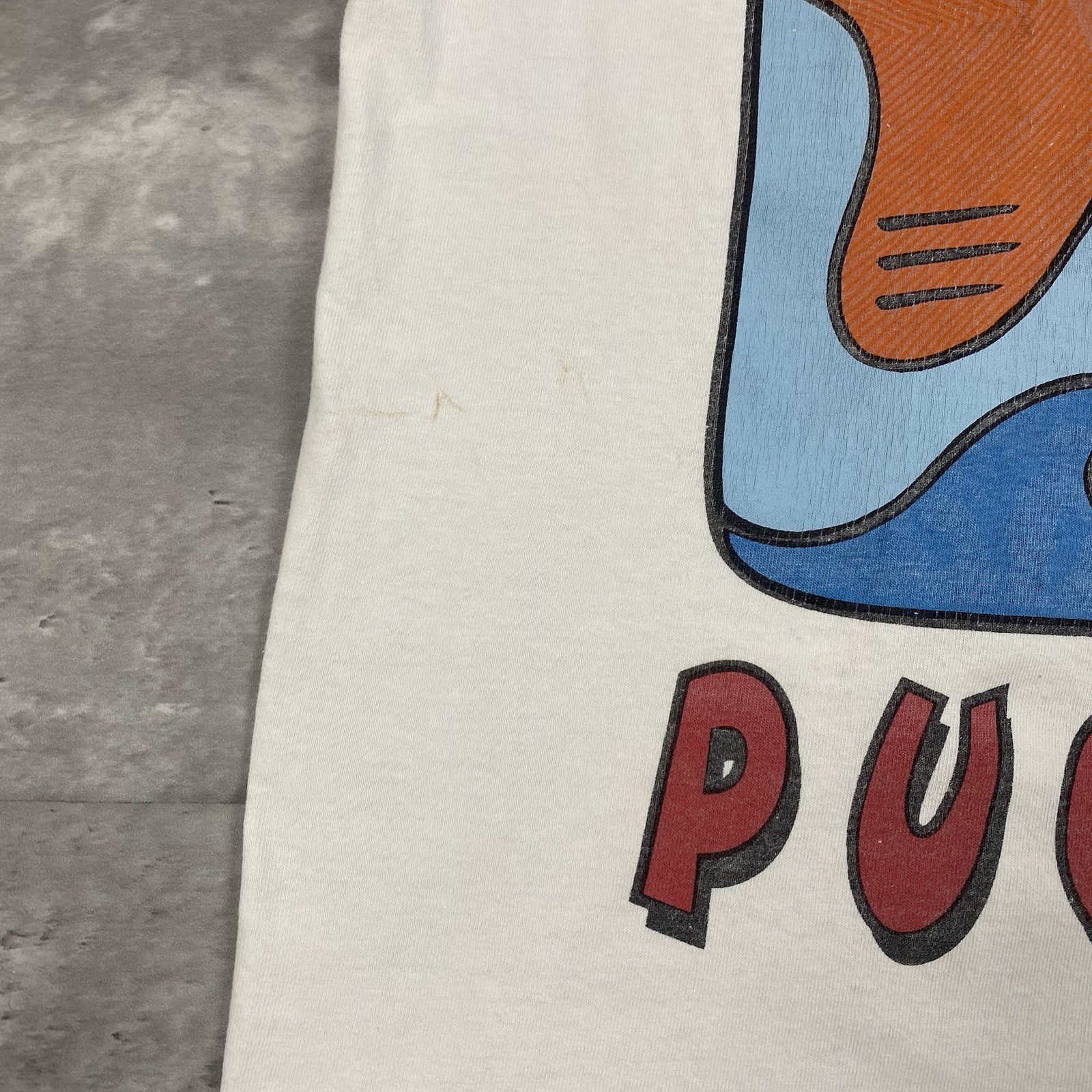 vintage 90s PUCKER UP FISH t shirt OVERSIZED COVER UP funny