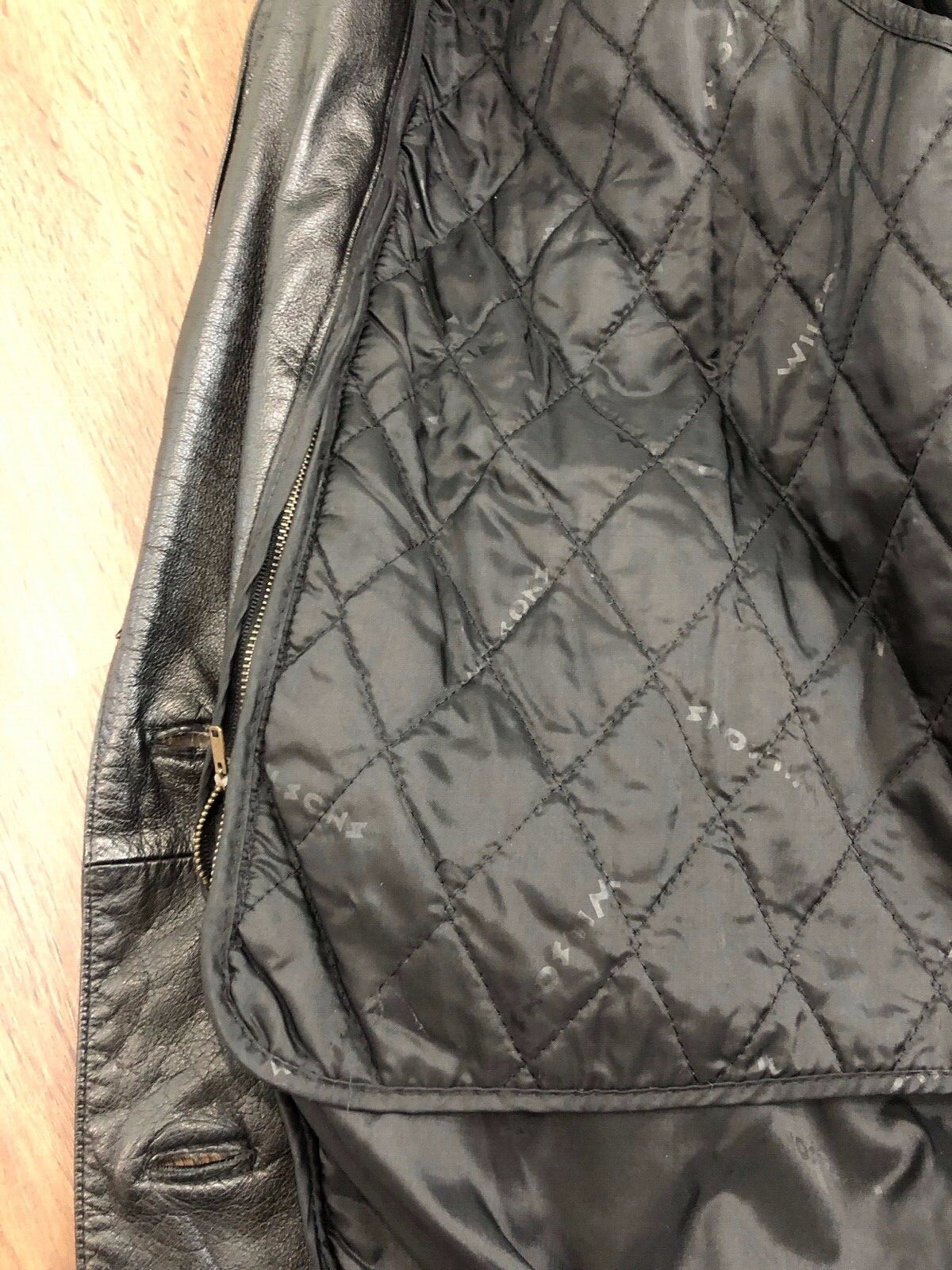Vintage Wilson Black Leather Jacket Size M Removable Thinsulate Lining