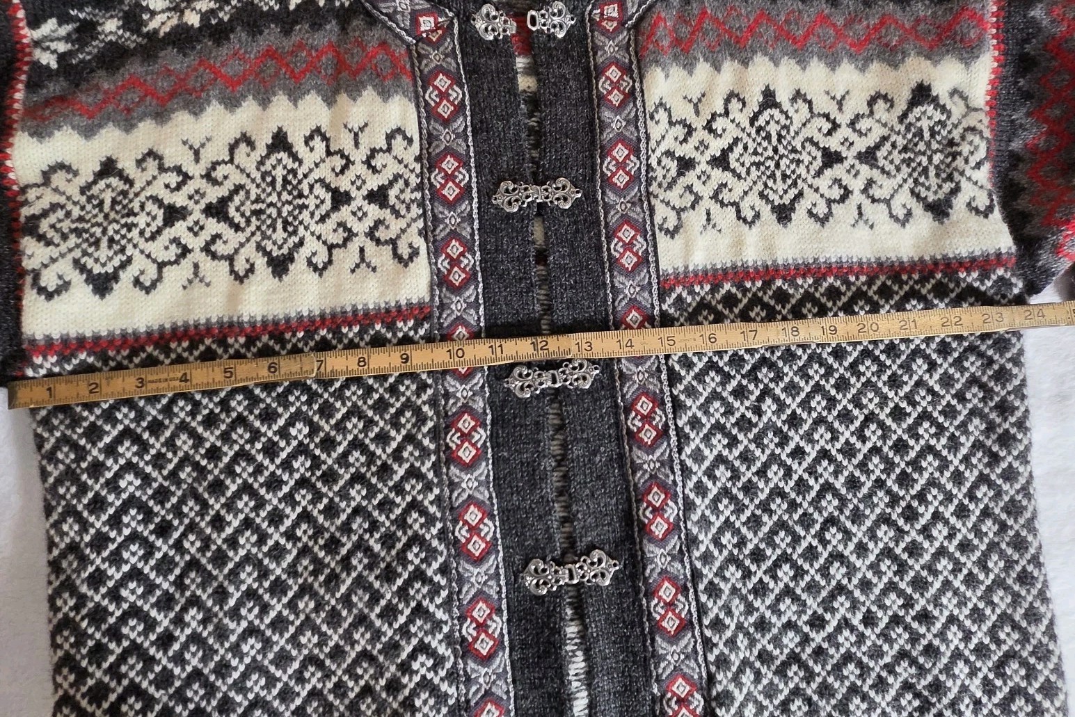Vintage Nordstrikk 6035 Fiskarstrand Cardigan Pure 100% Virgin Wool, Norway