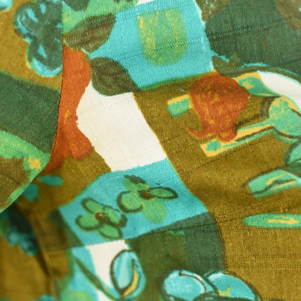 Vintage Modern Floral Button Down Blouse, Made in Germany, Women’s XS – Small
