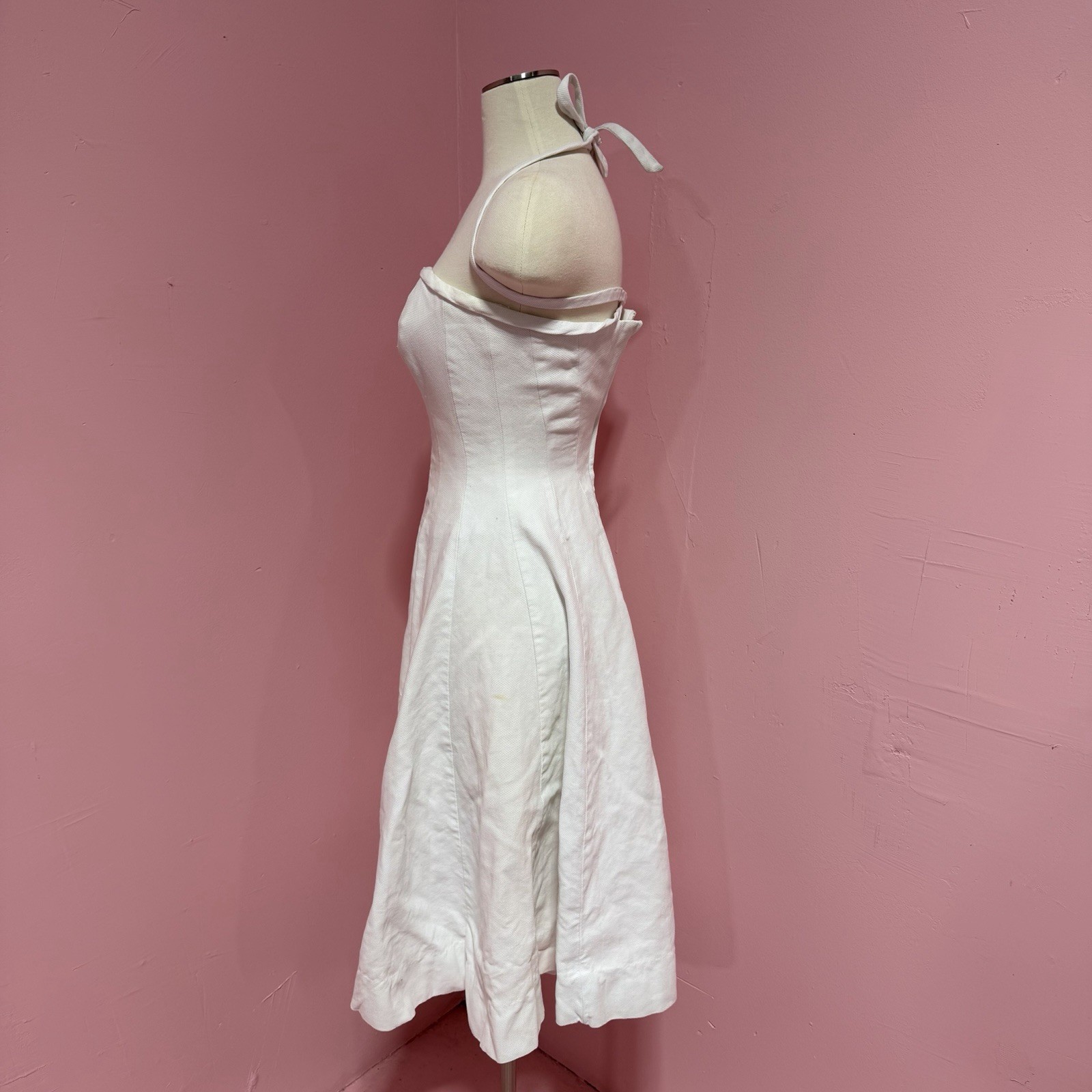 True Vintage 1950’s Pat Premo Grease Mid Century White Dress