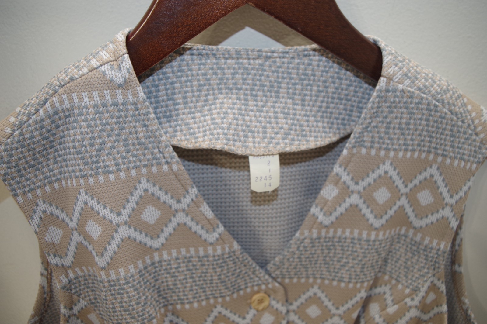 JJ Vintage Marty Gutmacher Set – Jacket & Vest 14 Textured Encron Polyester Knit