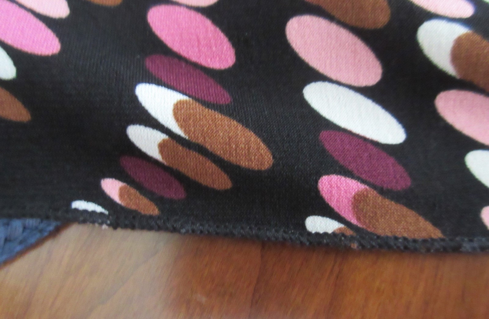 RARE 70’s MOD GIORGIO FIORLINI blk pink stretch poly half slip skirt sz S USA