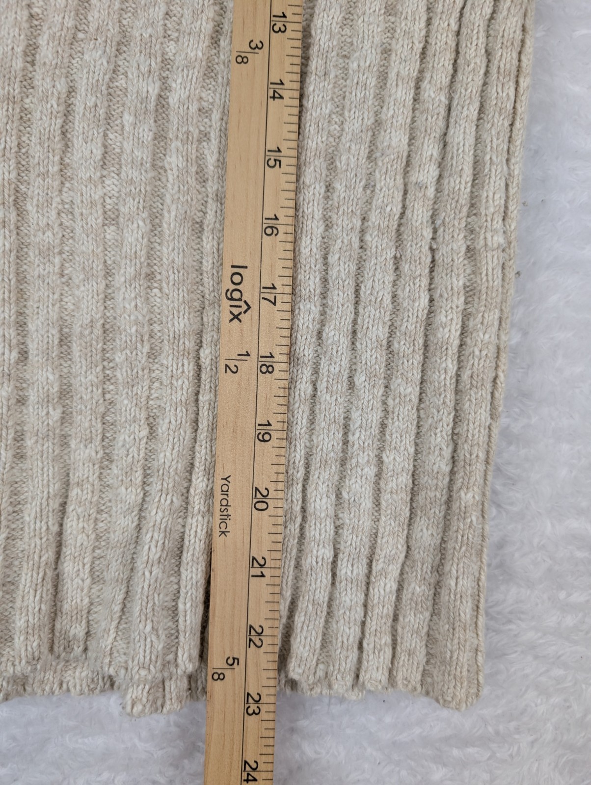 VTG Avalin Sweater Women’s M Beige Heavy Ribbed Turtle Neck Long Sleeve USA