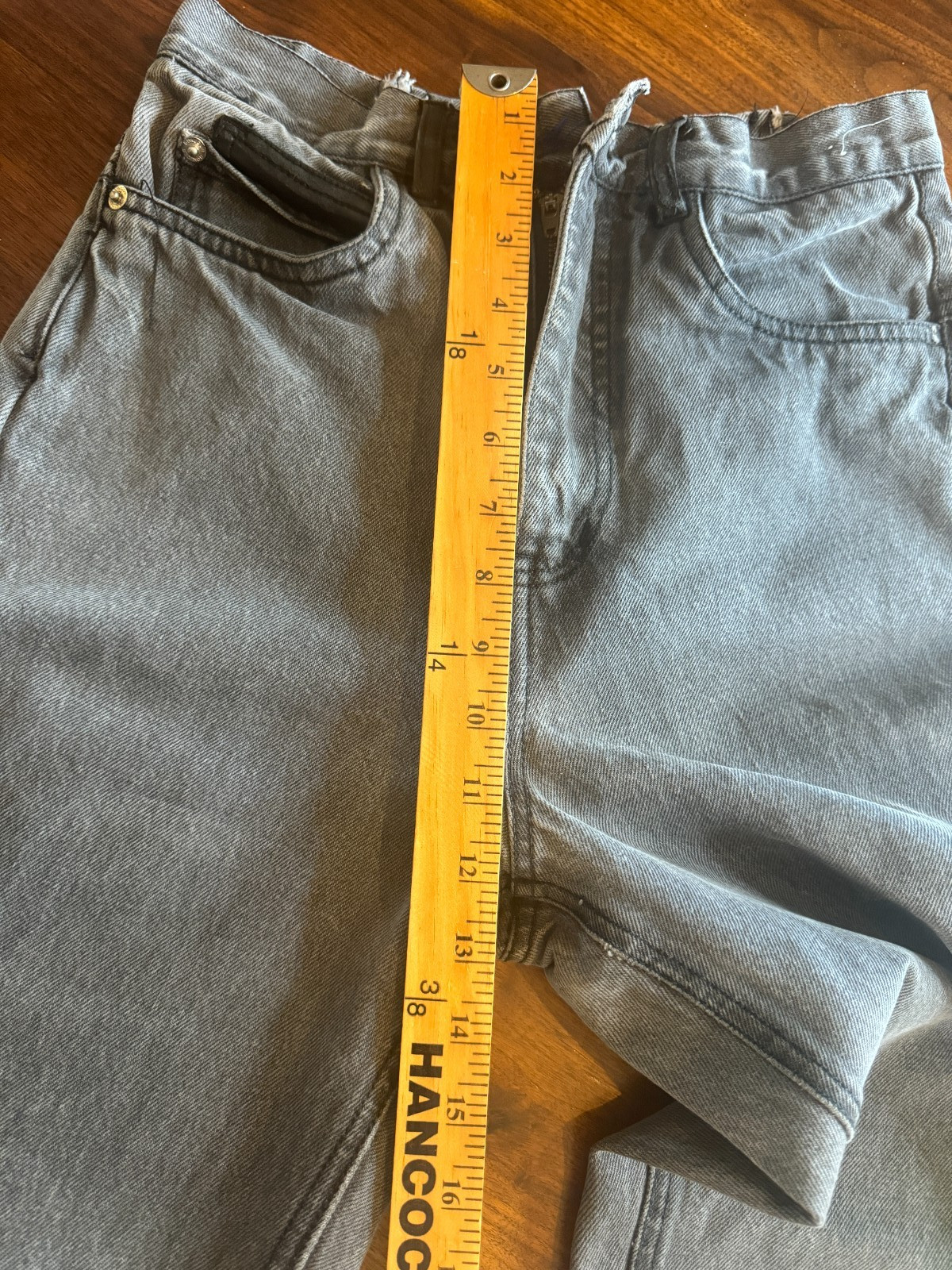 80s BON JOUR Black Zipper/Tapered Ankles Jeans Leather/Tie Back Waist 24×30 READ
