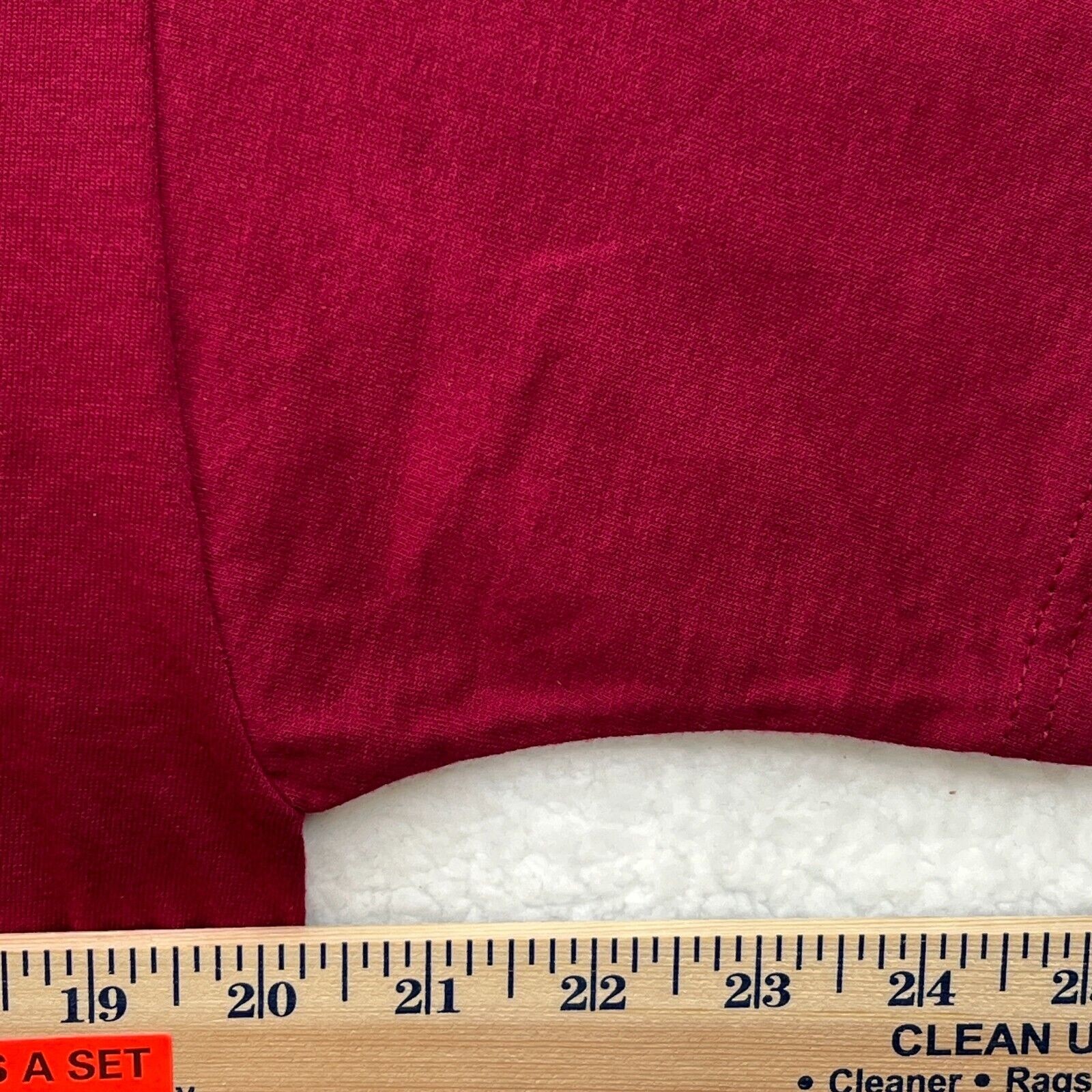 Vintage Wolves in Woods Nature T-shirt Handmade Womens Maroon FOTL Best Sewing