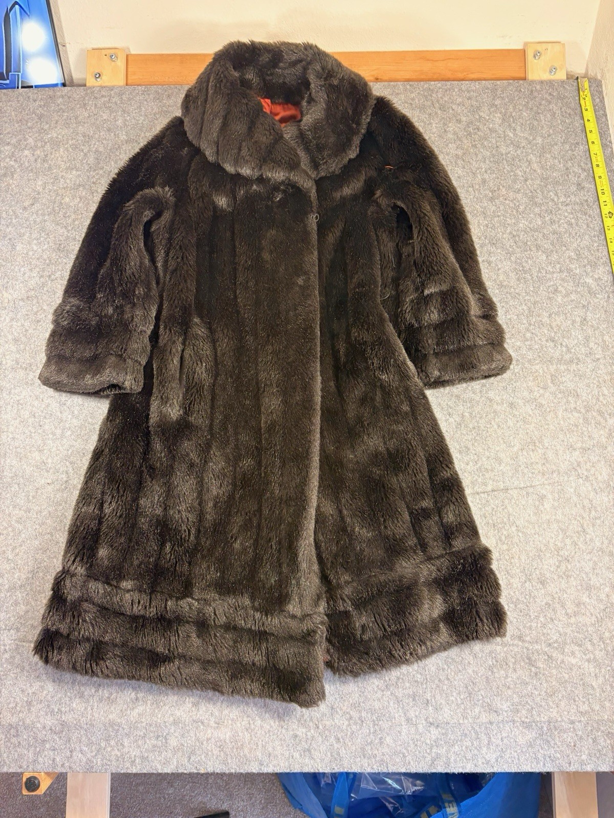 Vintage Mar-Del By Rice Faux Fur Coat Size Large