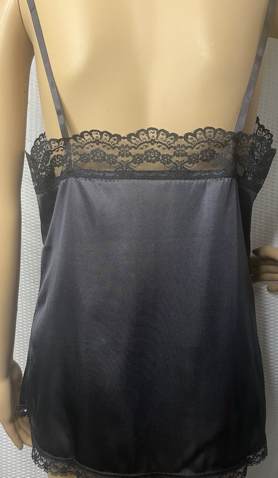 Vtg Figurfit Sexy Pinup Teddie DuPont Antron Nylon III USA Lace Nightie Sz 38