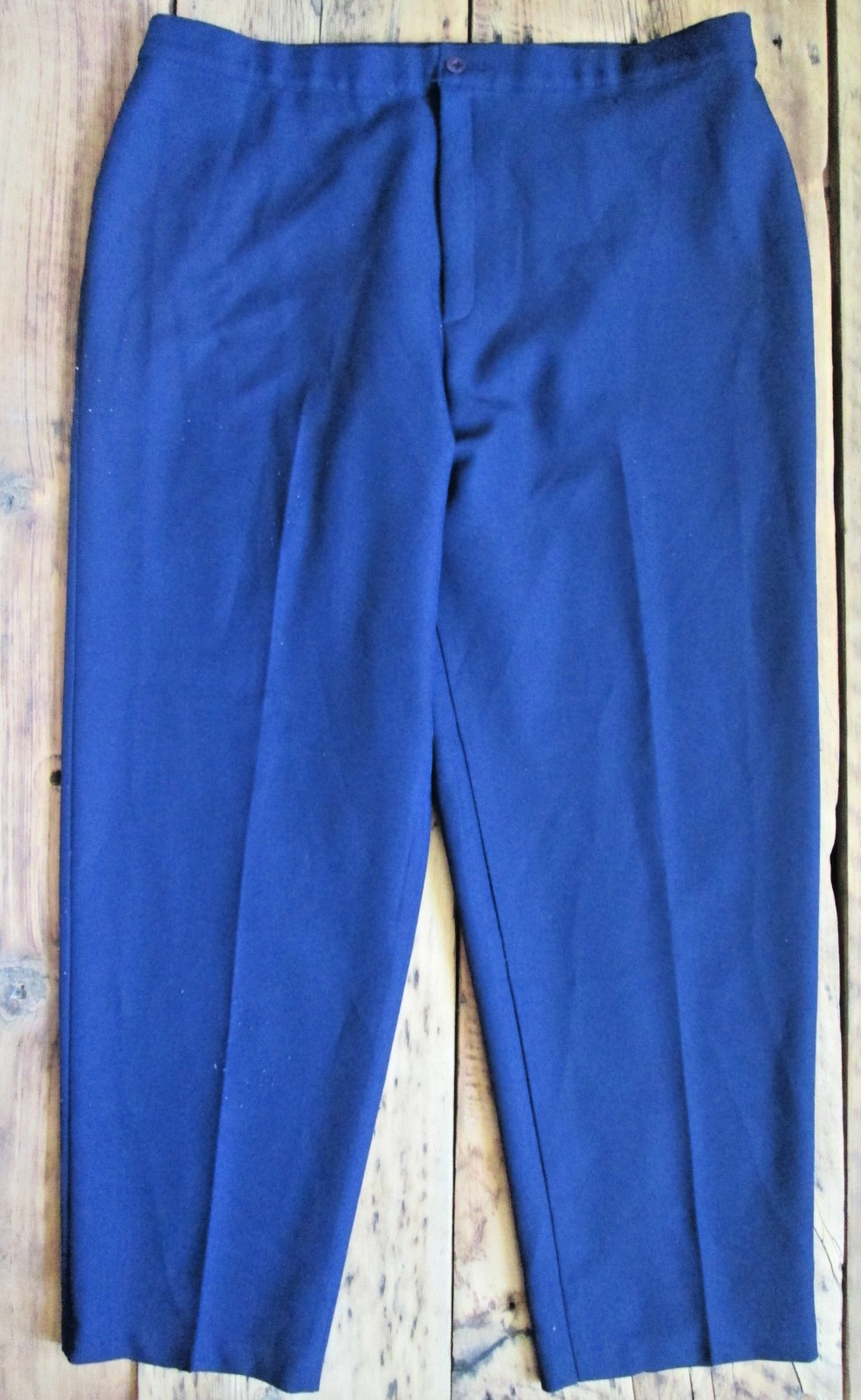 Vintage Women’s Levi’s Bend Over Slacks Pants 24WP 38×29 1970s Blue Polyester